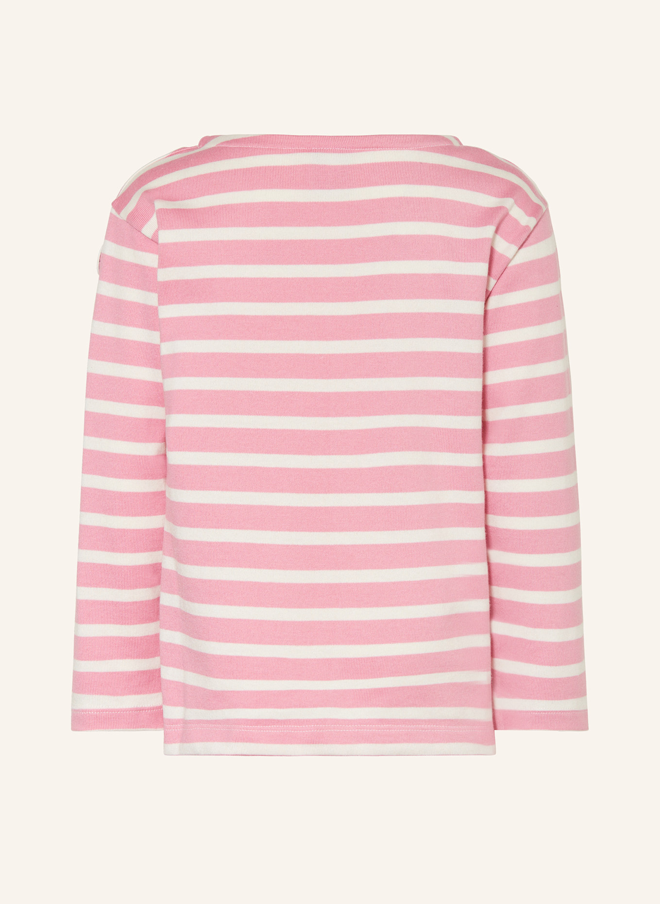 PETIT BATEAU Longsleeve: ROSA / WEISS