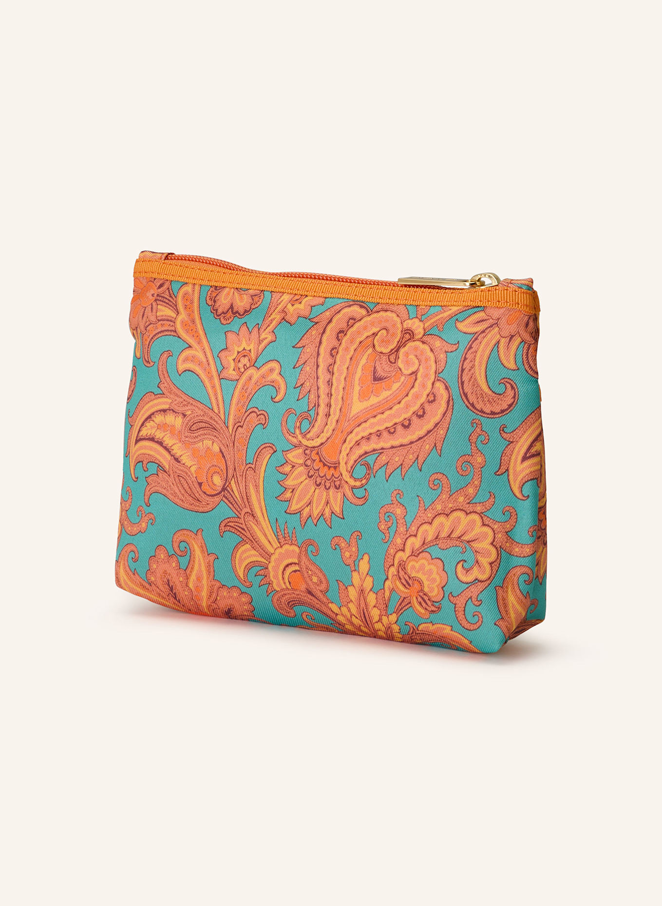 ETRO Makeup bag: TURQUOISE / DARK ORANGE