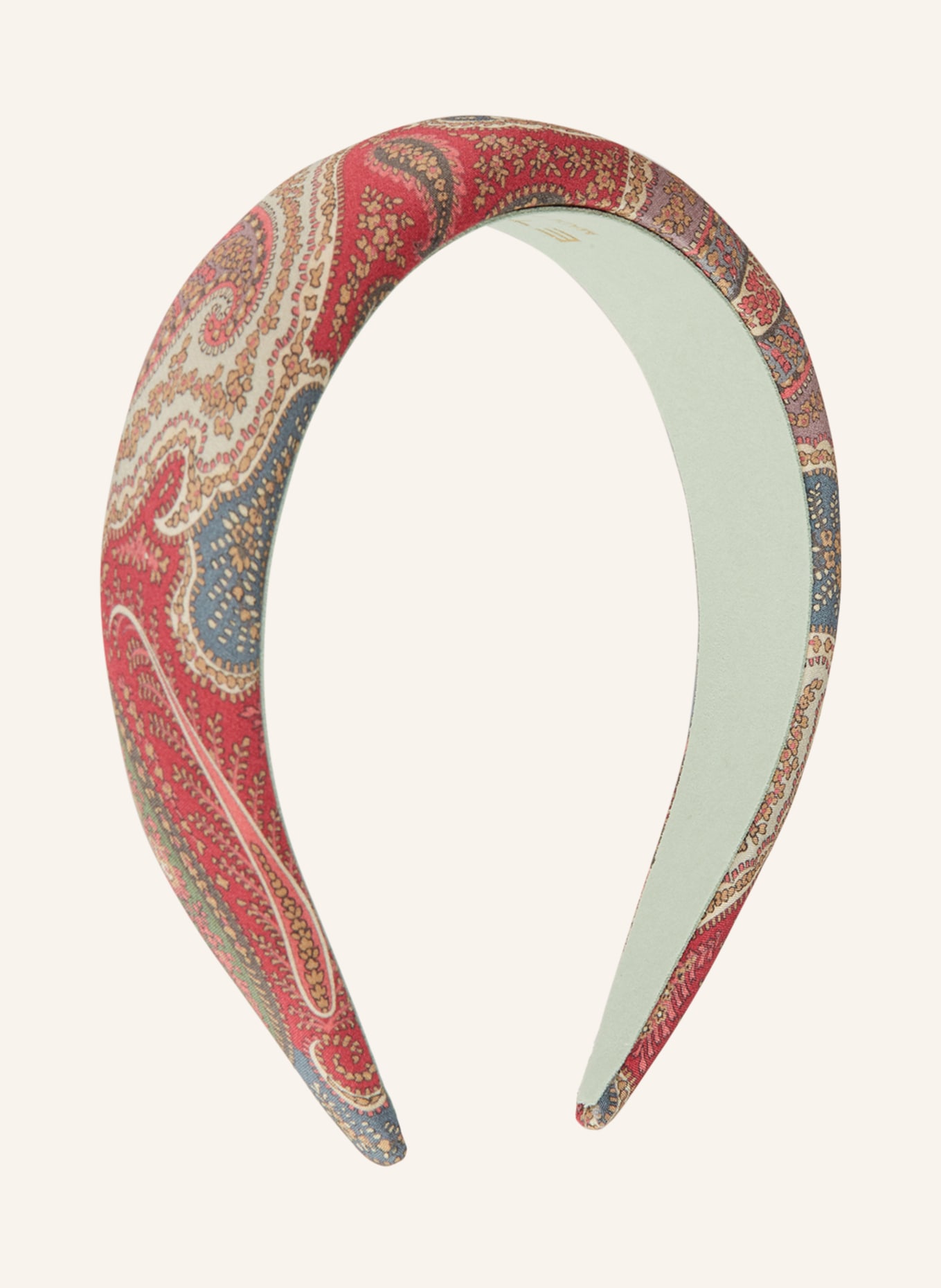 ETRO Čelenka z hedvábí: ČERVENÁ / PETROLEJOVÁ / BÉŽOVÁ