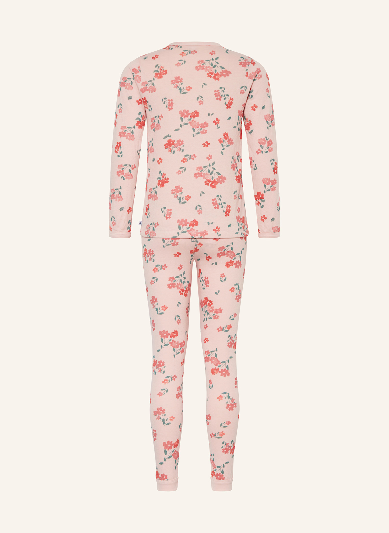 PETIT BATEAU Schlafanzug: ROSA / ROT / PETROL