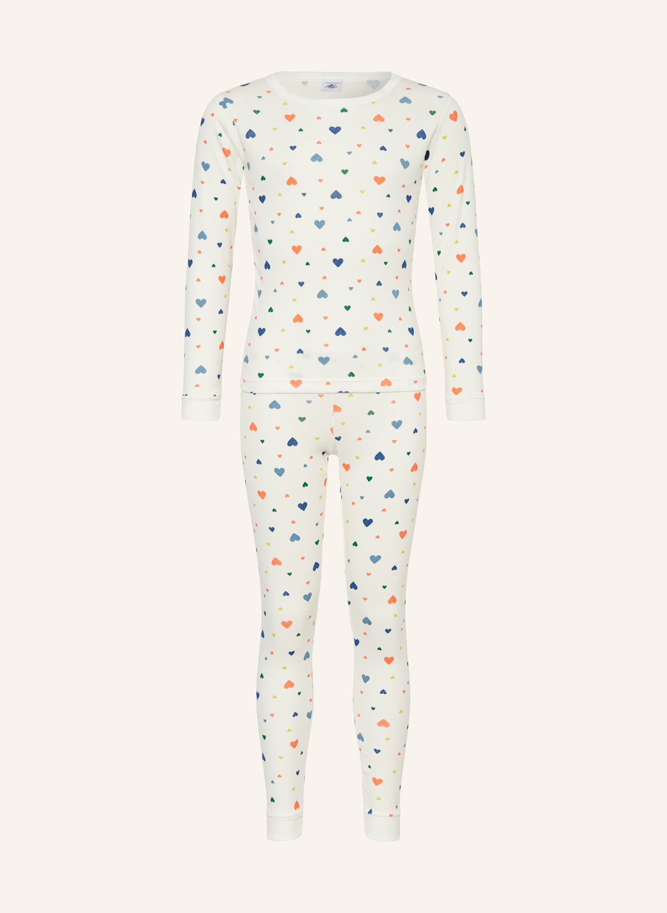 PETIT BATEAU Schlafanzug: ECRU