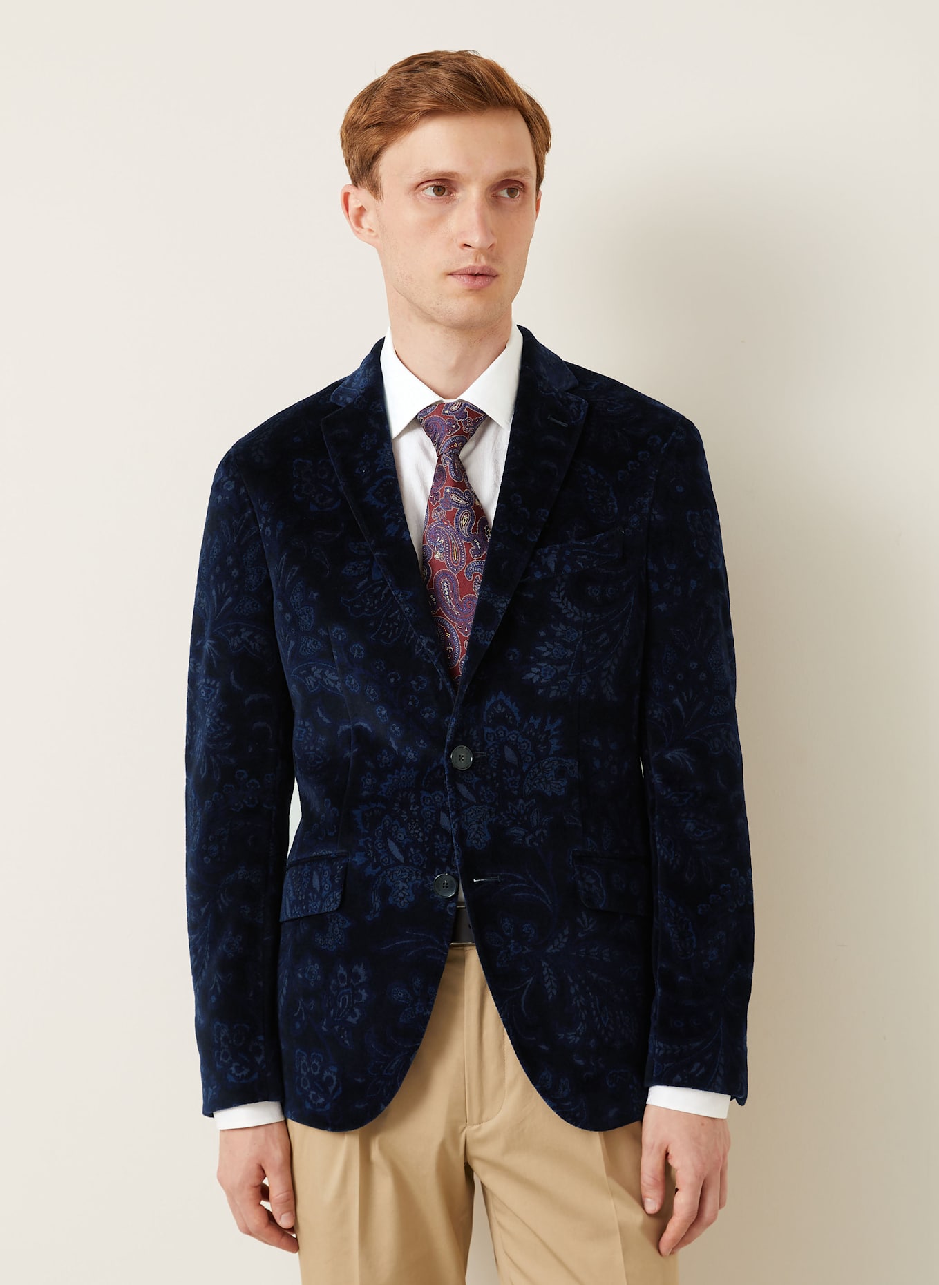 ETRO Marynarka extra slim fit: GRANATOWY