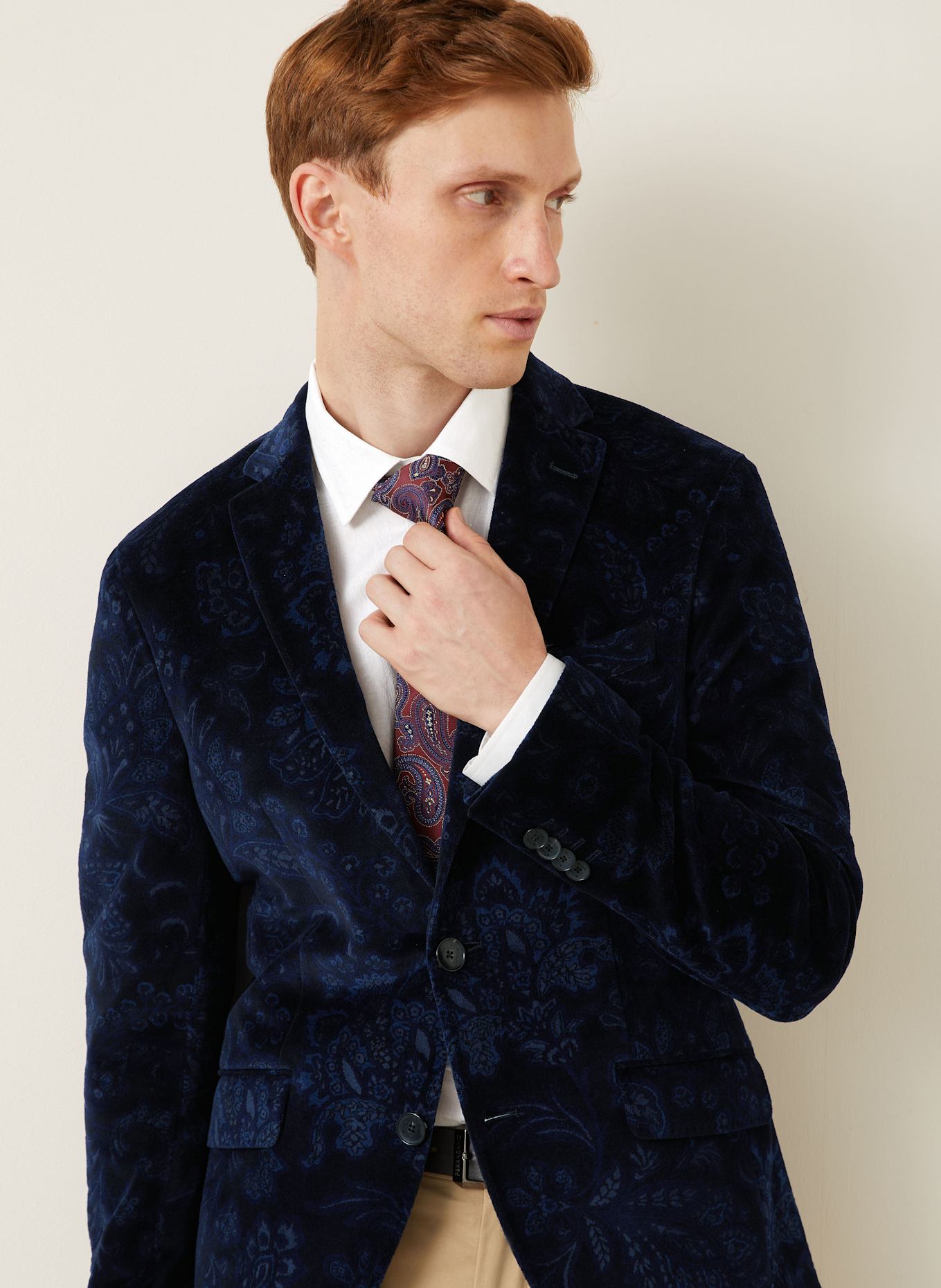 ETRO Marynarka extra slim fit: GRANATOWY