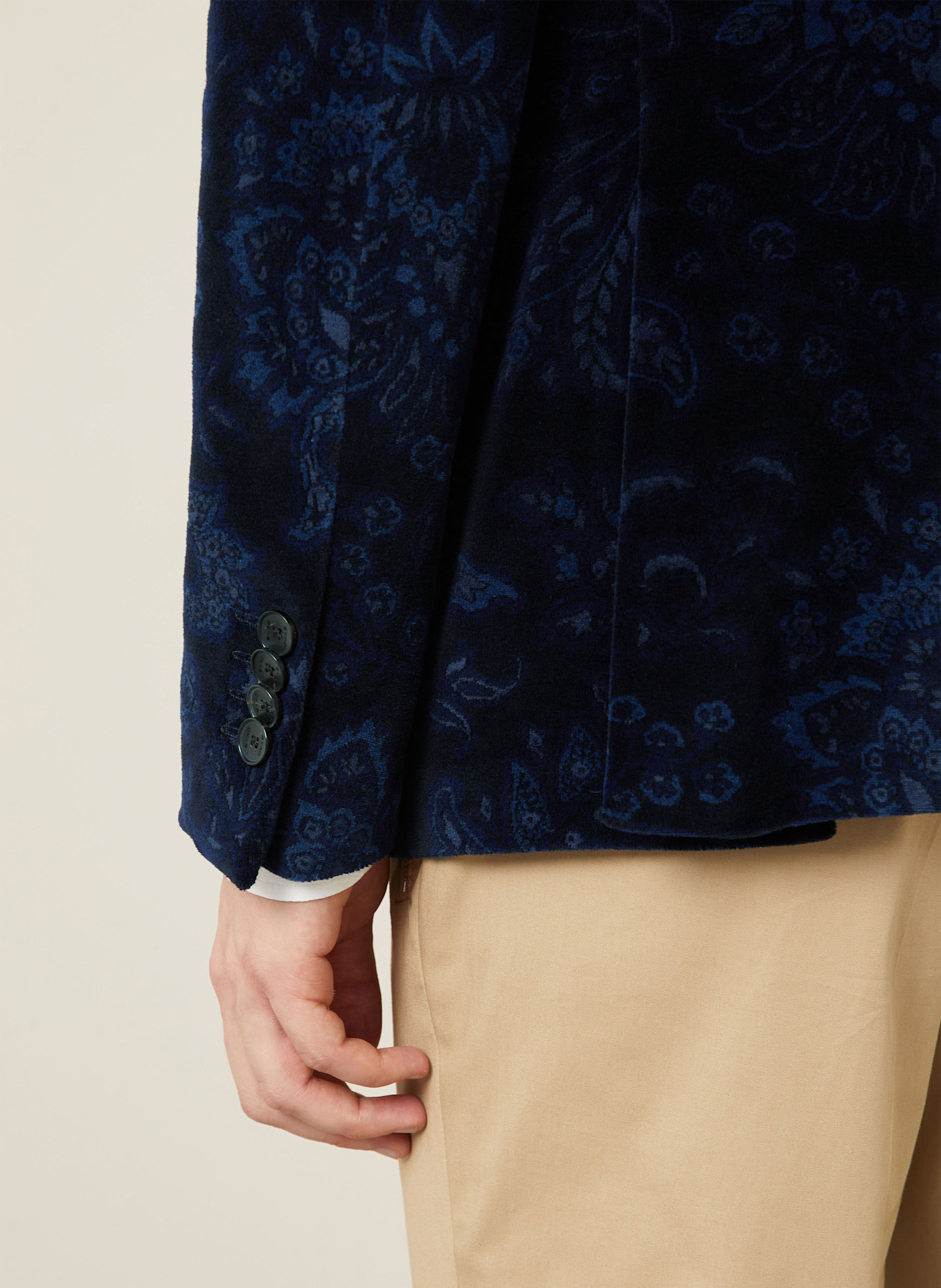 ETRO Marynarka extra slim fit: GRANATOWY