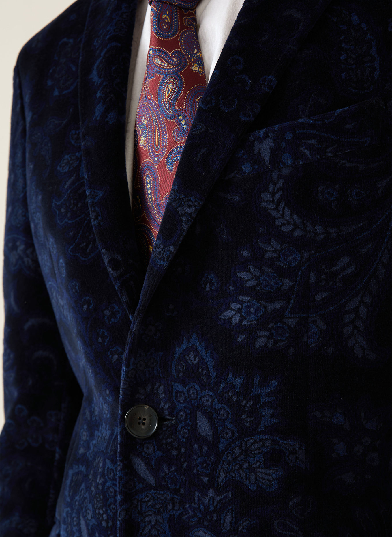 ETRO Marynarka extra slim fit: GRANATOWY