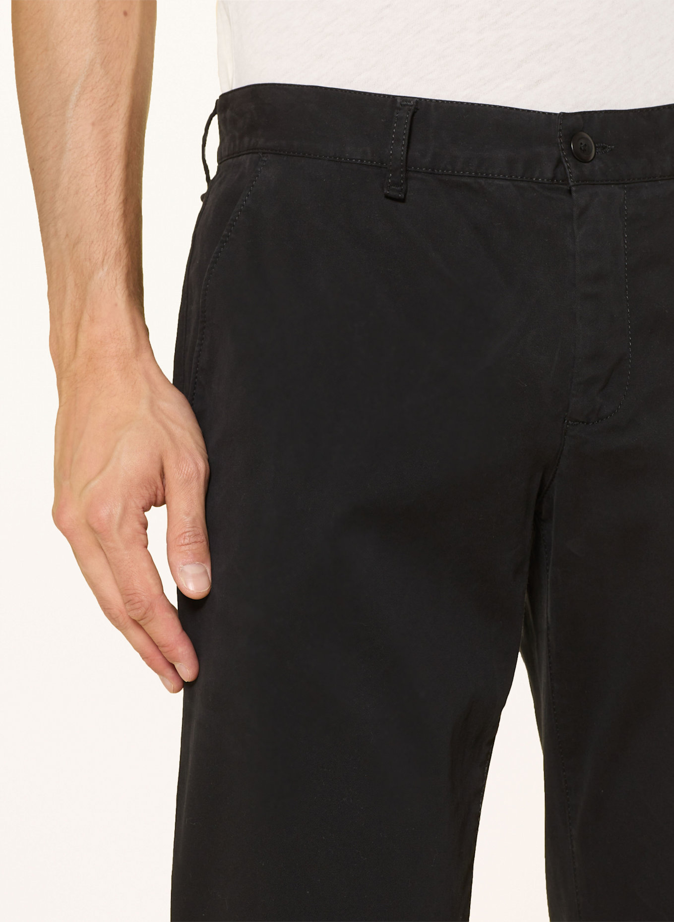 ALBERTO Chino LOU-GABARDINE Regular Fit: SCHWARZ