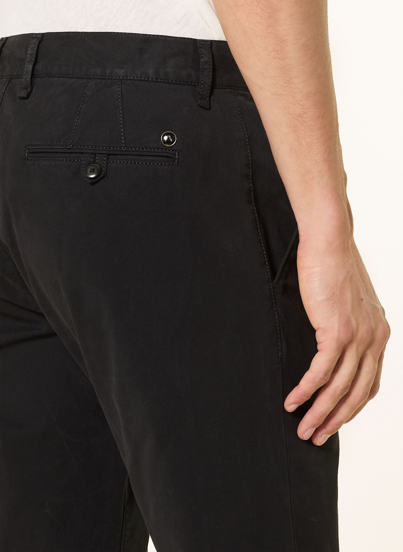 ALBERTO Chino LOU-GABARDINE Regular Fit: SCHWARZ