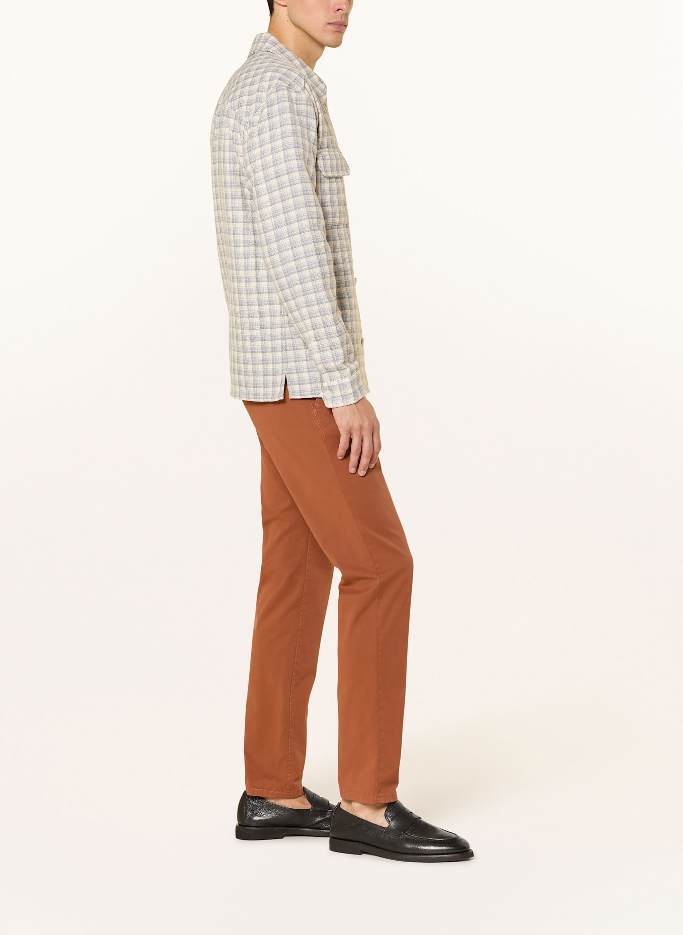 ALBERTO Chino LOU-GABARDINE Regular Fit: DUNKELORANGE