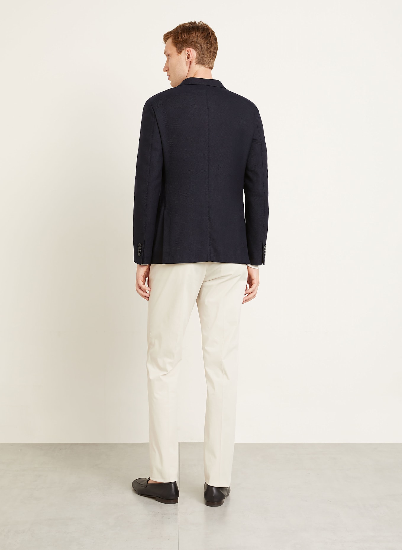 ZEGNA Piqué-Sakko Extra Slim Fit aus Merinowolle: DUNKELBLAU