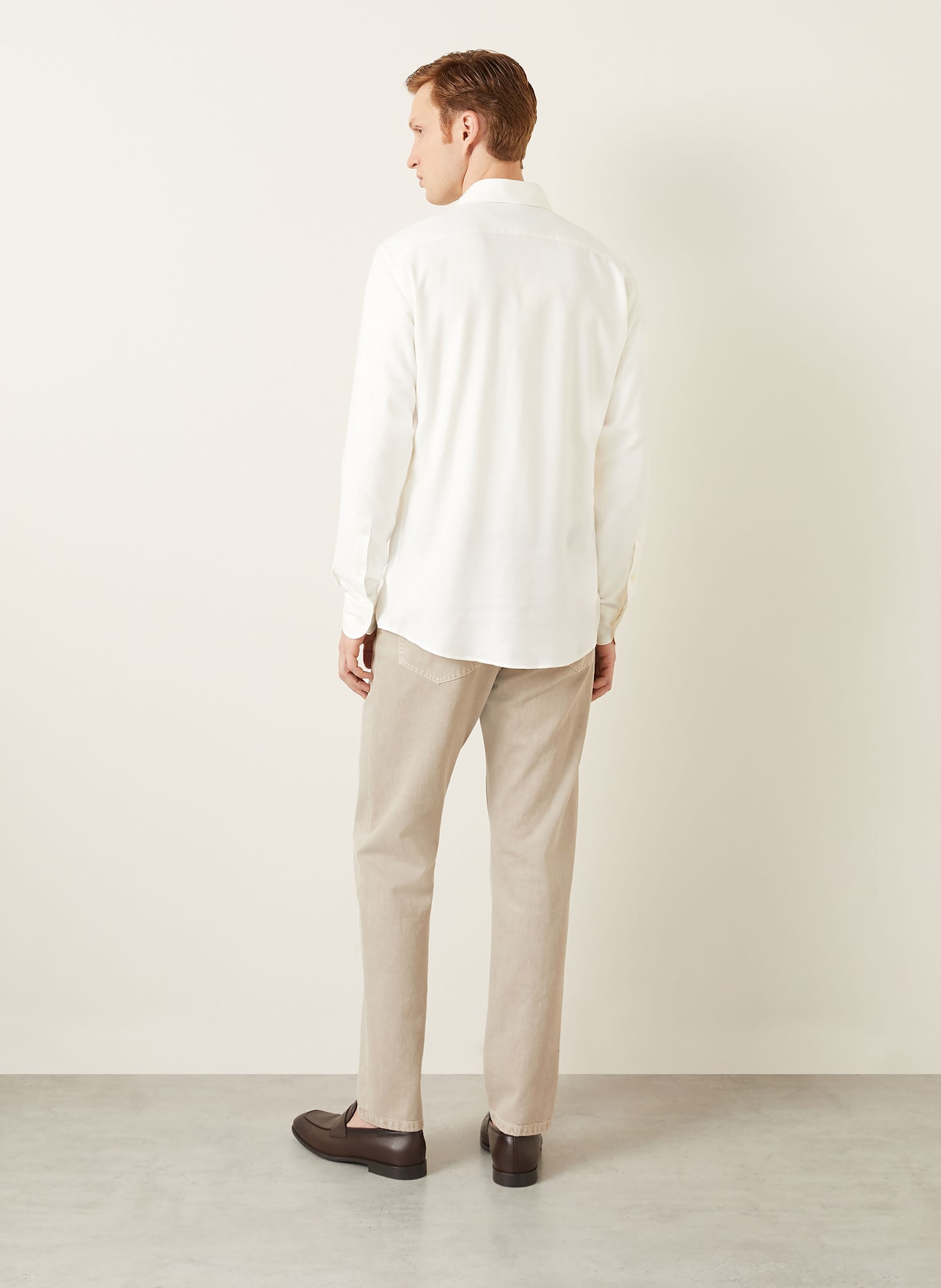 ZEGNA Hemd Regular Fit: ECRU