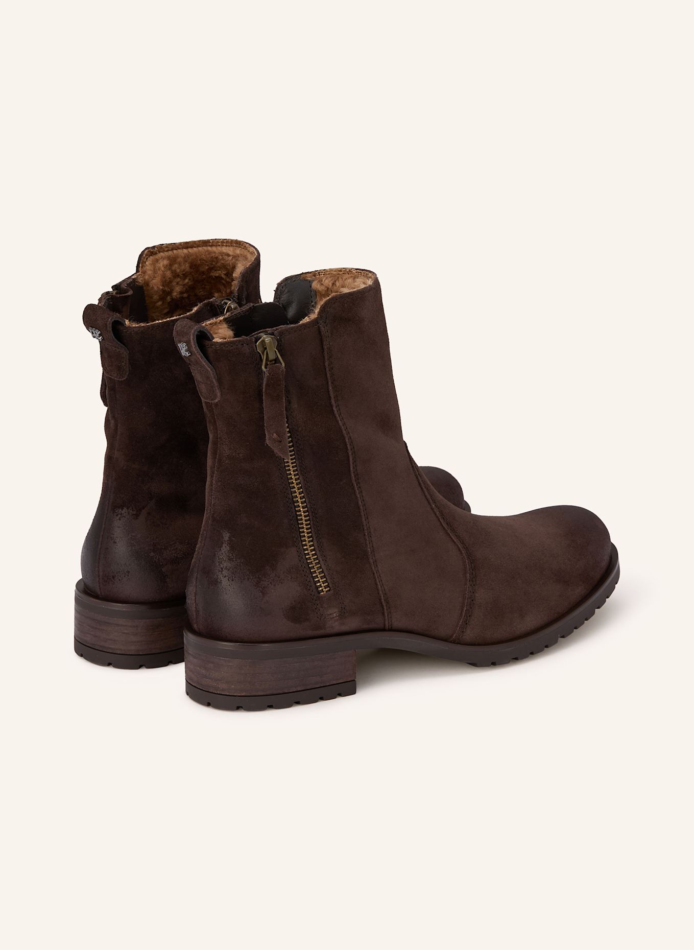 paul green Kotníčkové boty: TMAVĚ HNĚDÁ