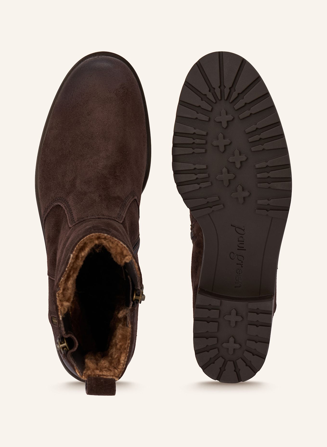 paul green Kotníčkové boty: TMAVĚ HNĚDÁ