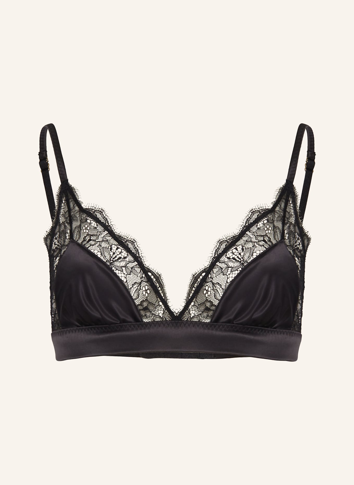 CLOSED Triangel-BH LOVE LACE: SCHWARZ