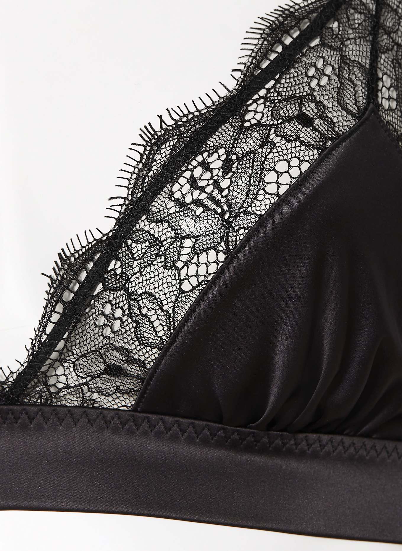 CLOSED Triangel-BH LOVE LACE: SCHWARZ