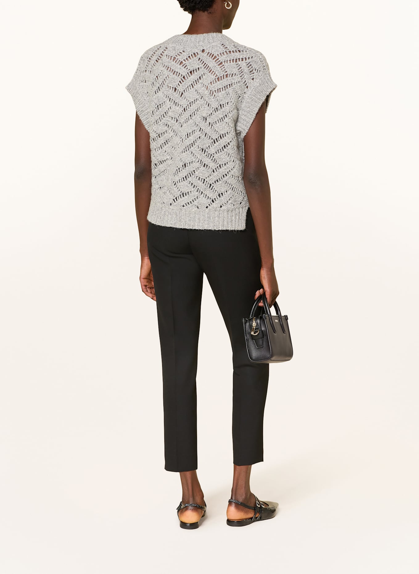 PESERICO Marlenehose: SCHWARZ