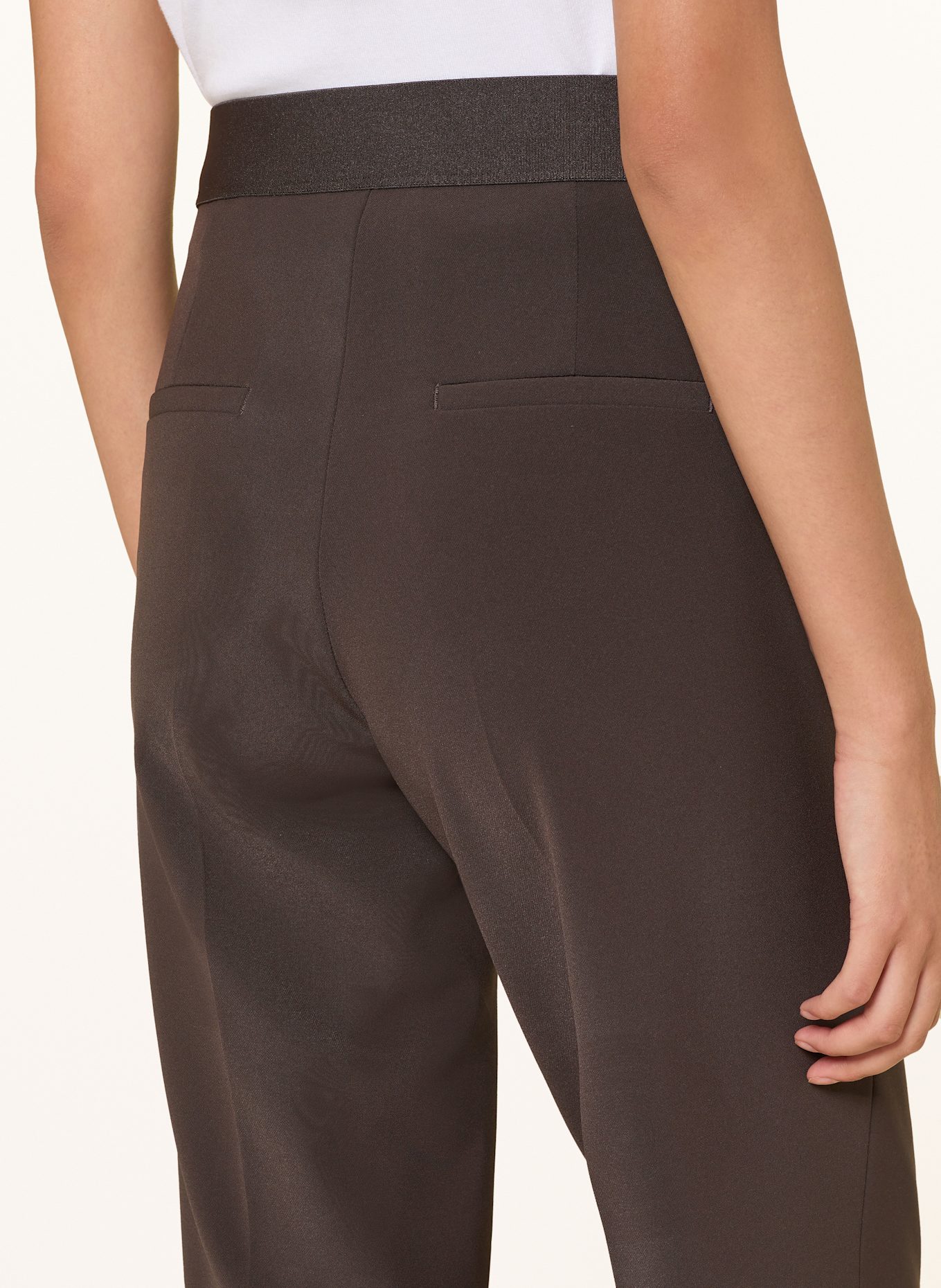 CAMBIO Pantalon mariné AVA: MARRON FONCÉ