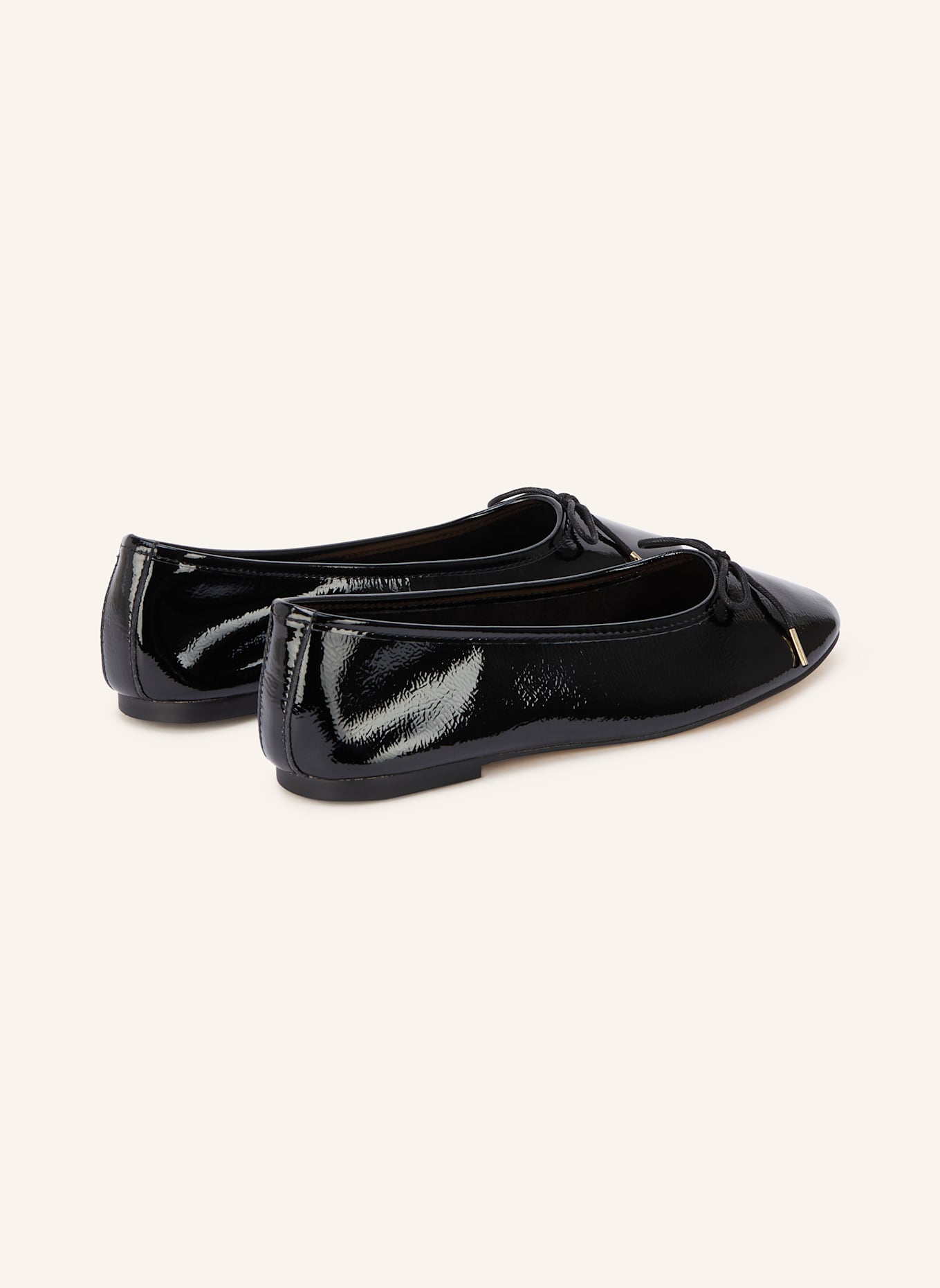 INUOVO Lackballerinas: SCHWARZ