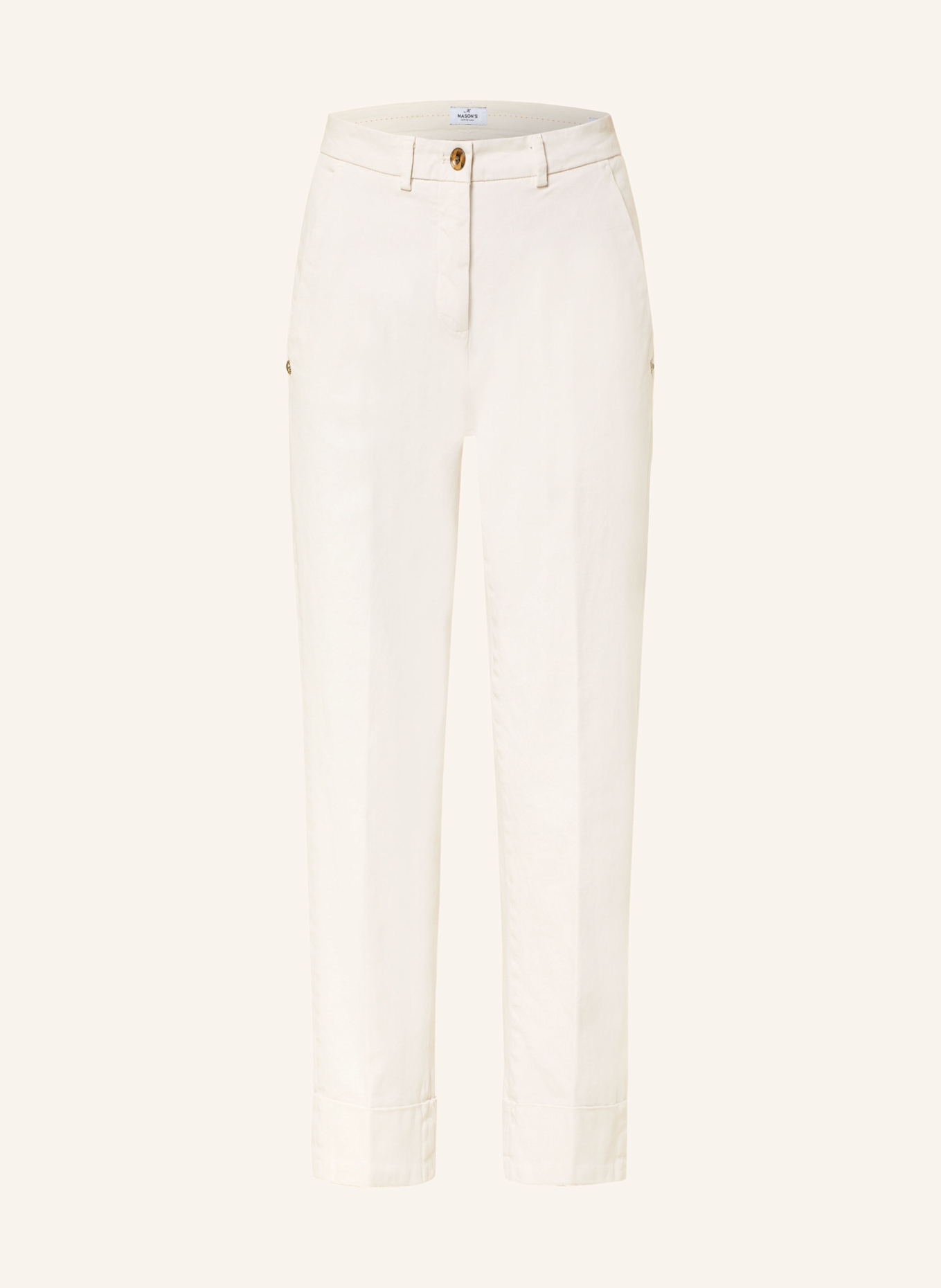 MASON'S 7/8 chinos NEW YORK: ECRU