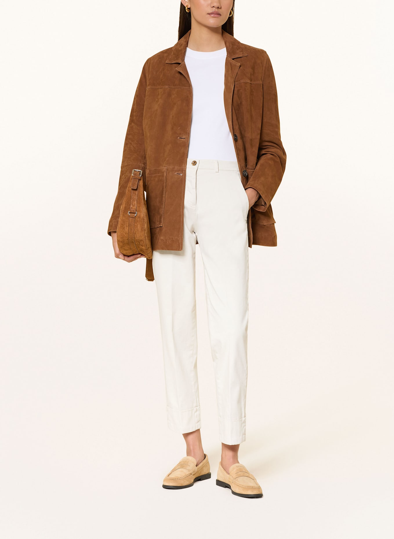 MASON'S 7/8 chinos NEW YORK: ECRU