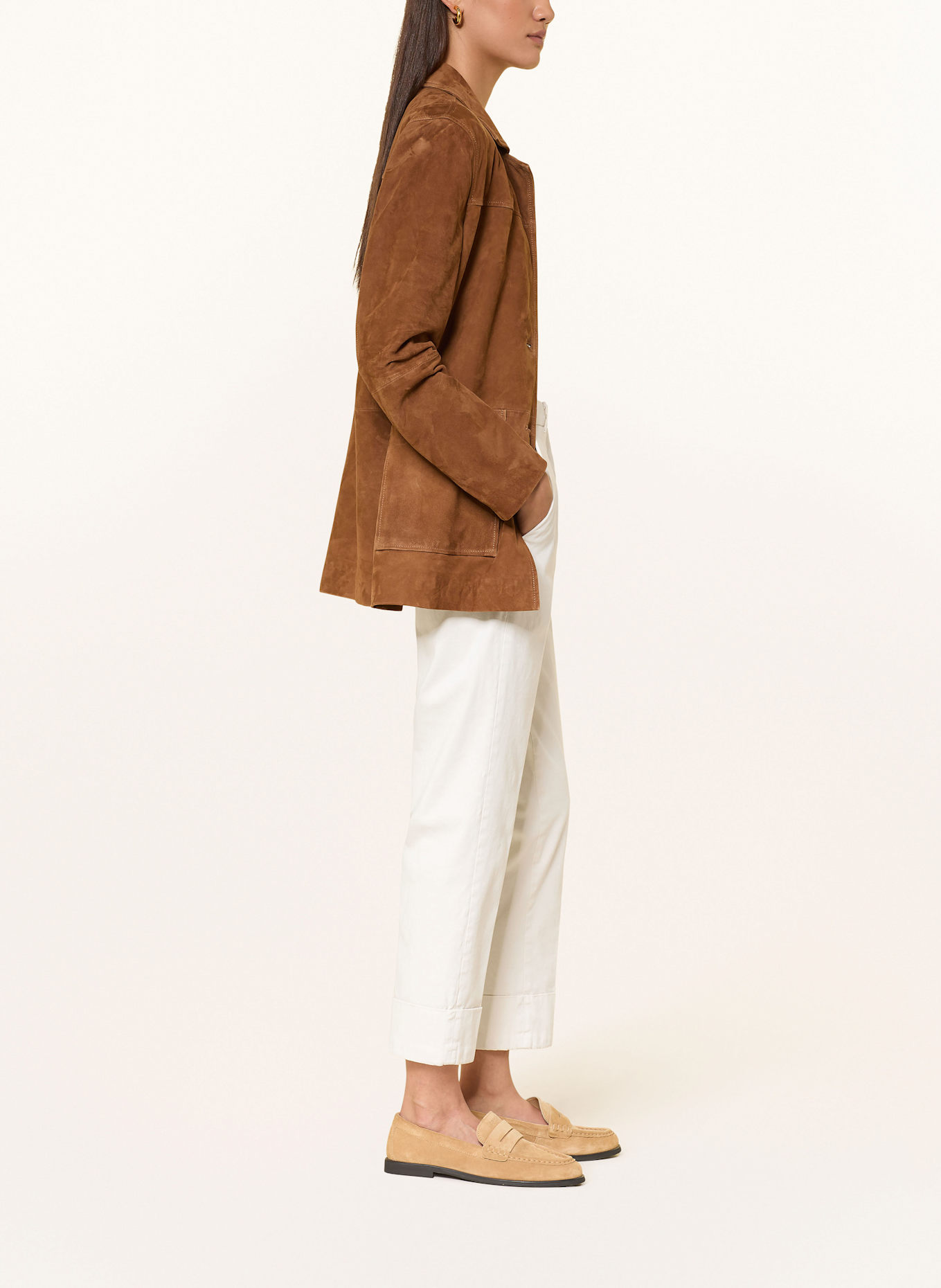 MASON'S 7/8 chinos NEW YORK: ECRU