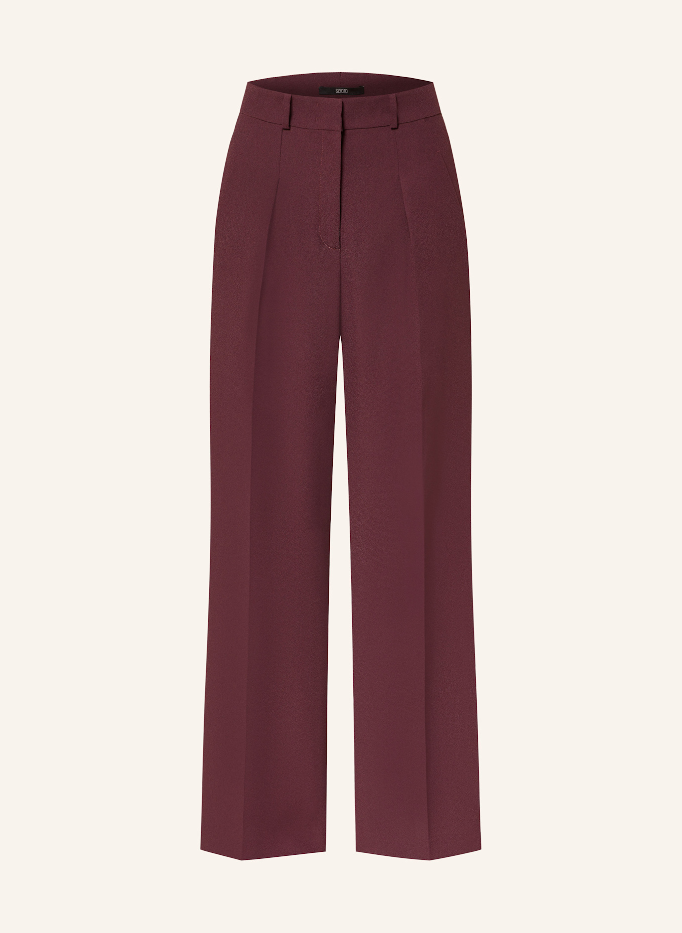 SLY 010 Wide leg trousers: DARK RED