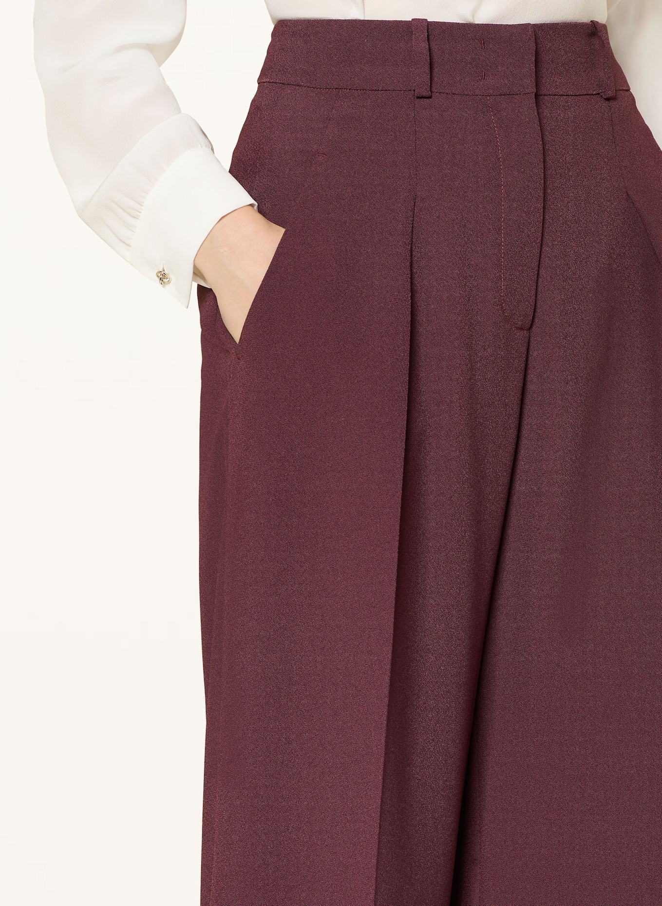 SLY 010 Wide leg trousers: DARK RED