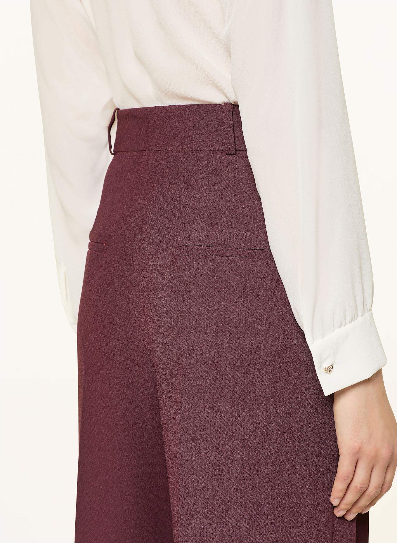 SLY 010 Wide leg trousers: DARK RED