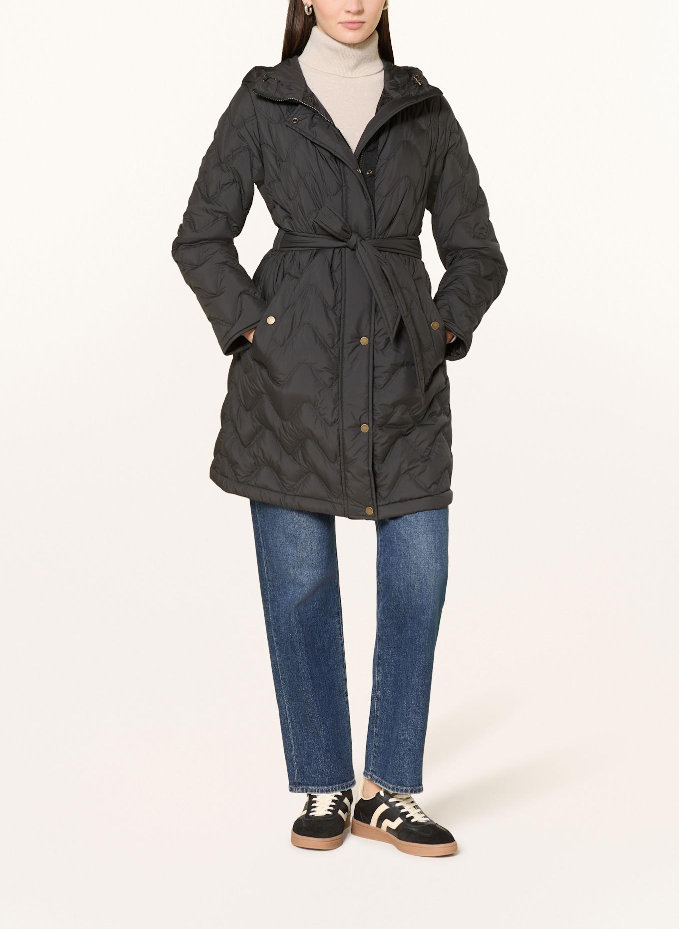 WOOLRICH Płaszcz puchowy HERITAGE: CZARNY