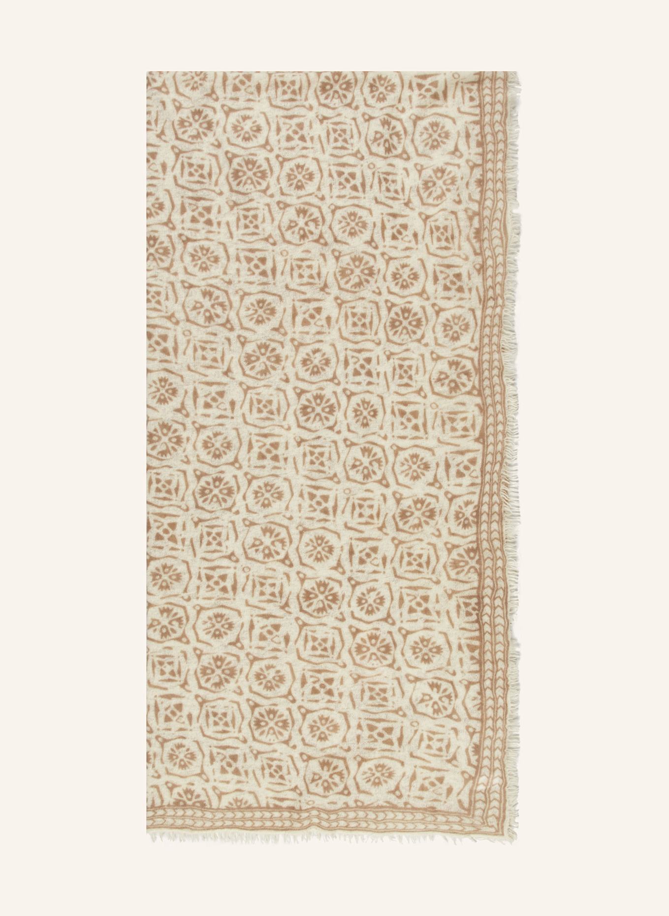 PURSCHOEN Cashmere-Schal KALEIDOSKOP: CREME / BEIGE