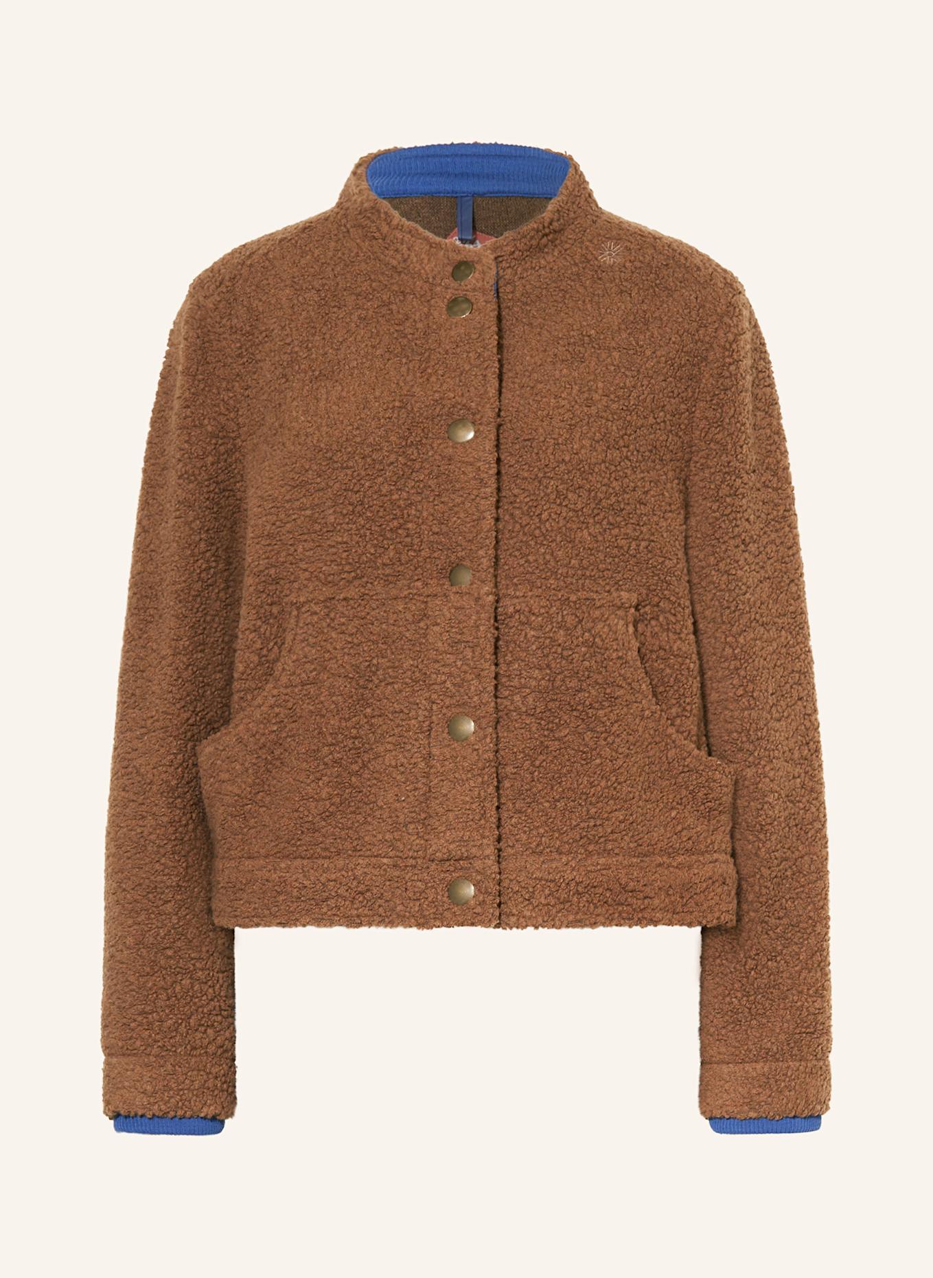 Grasegger Trachtenjacke GRÜNTEN aus Bouclé: BRAUN