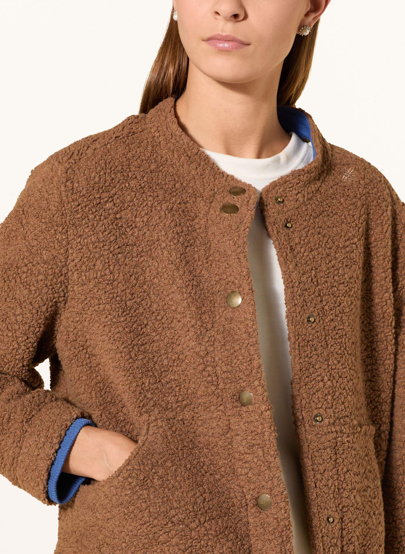 Grasegger Trachtenjacke GRÜNTEN aus Bouclé: BRAUN