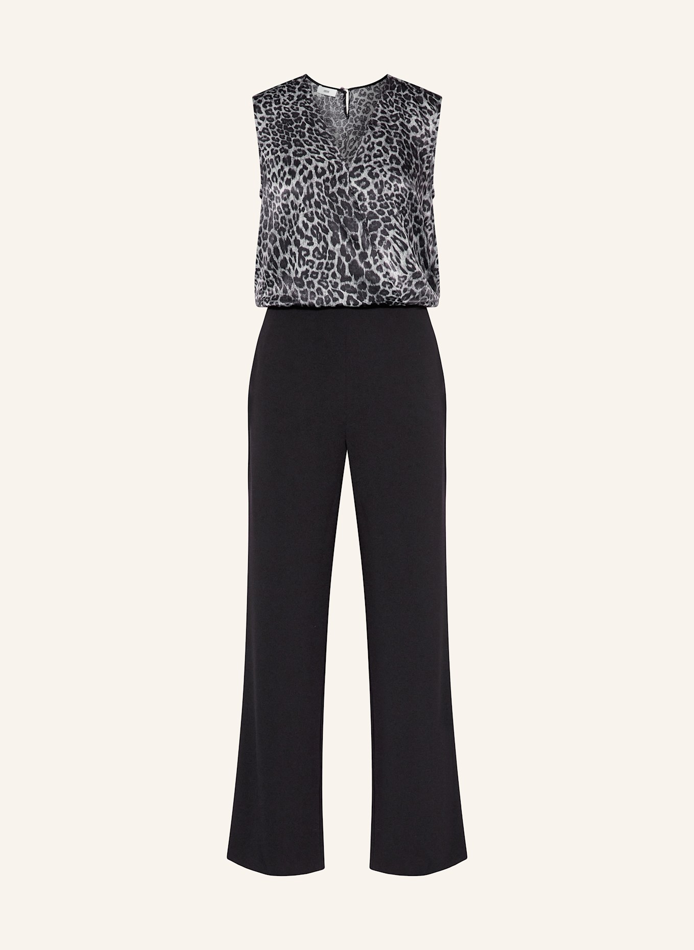 CINQUE Jumpsuit CIDALLAS im Materialmix: SCHWARZ / GRAU