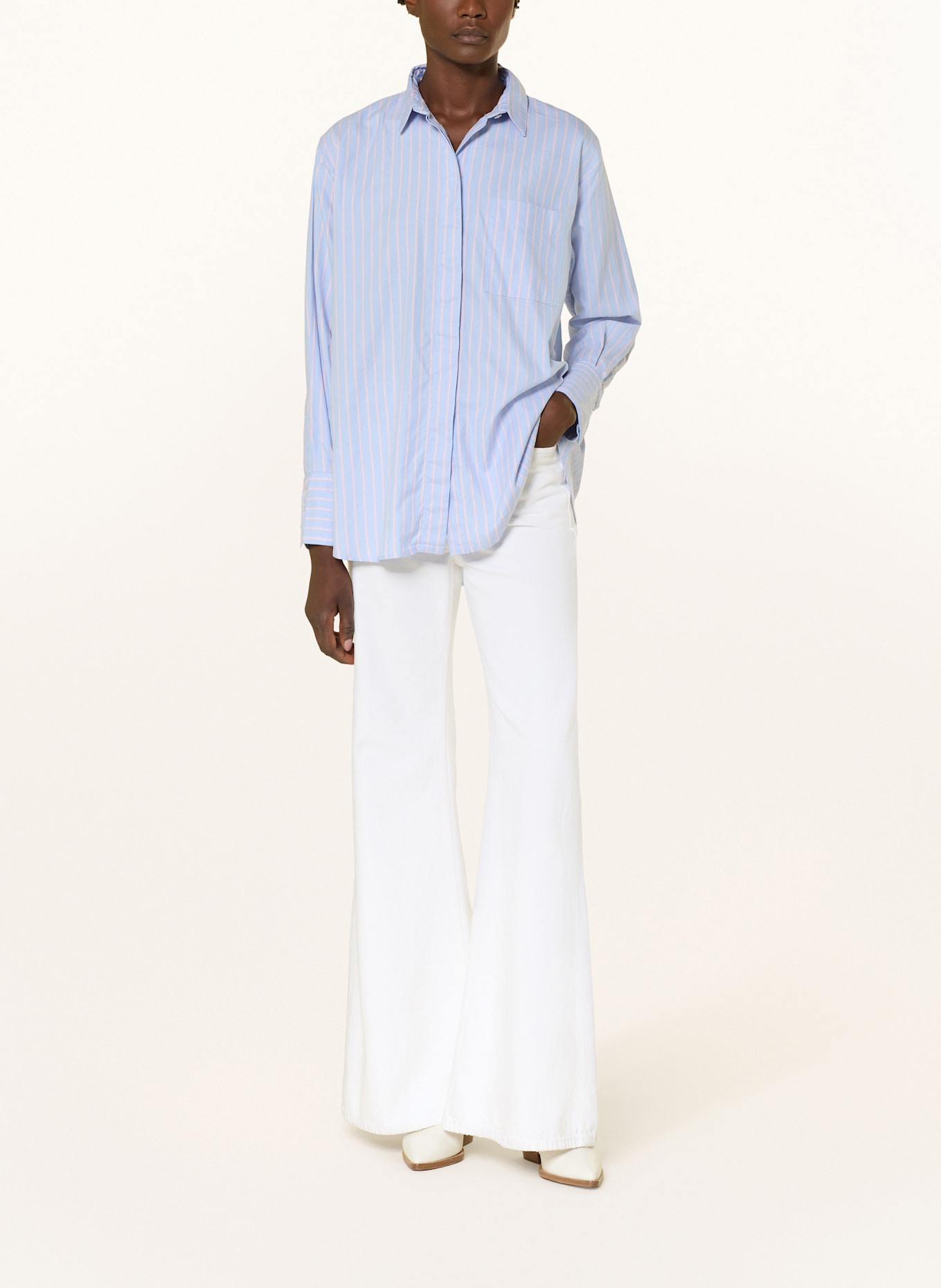 lilienfels Shirt blouse: Native Youth button cord through shirt dress in rust