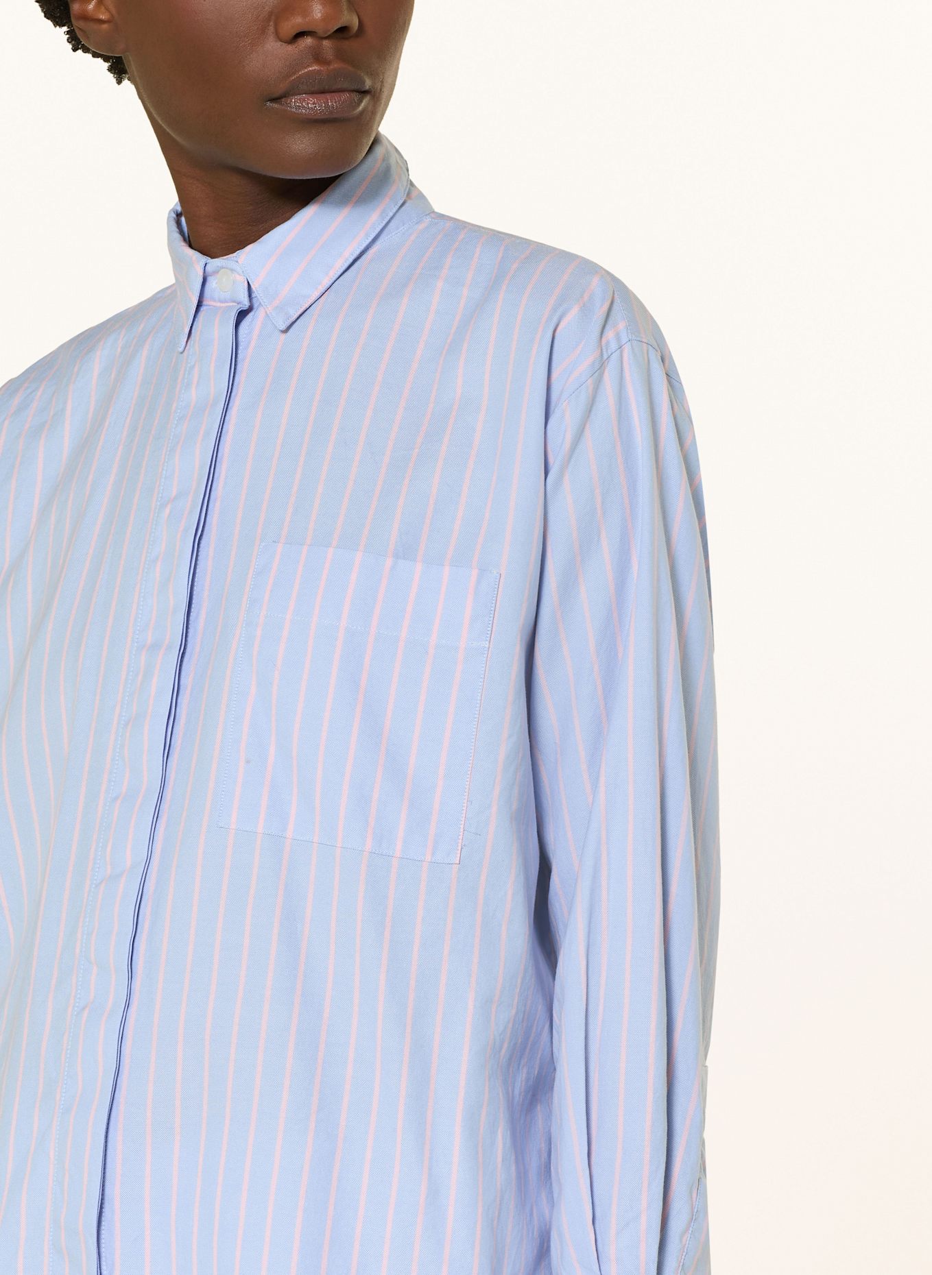 lilienfels Shirt blouse: Native Youth button cord through shirt dress in rust