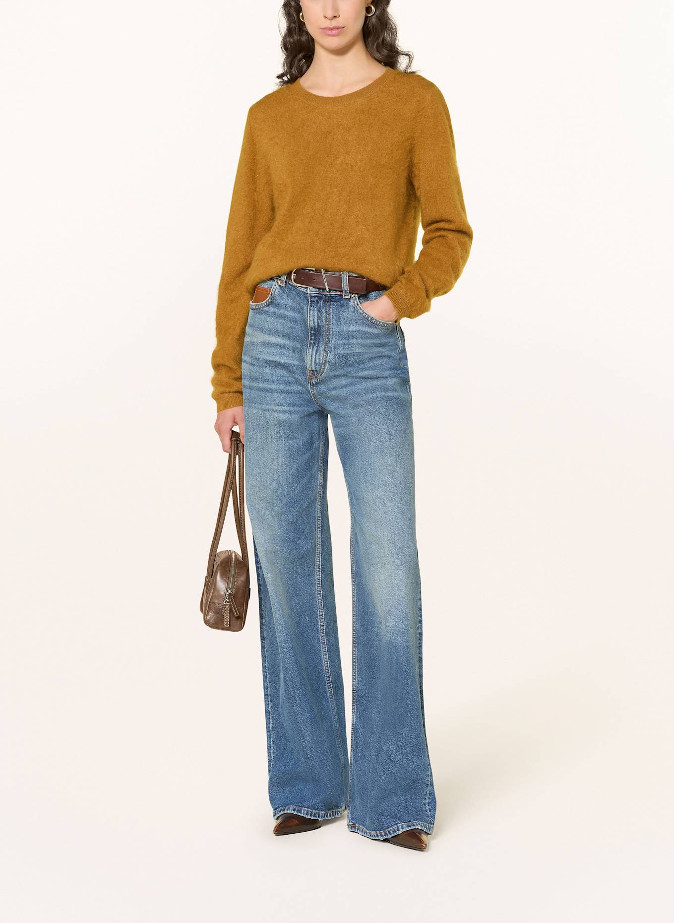 (THE MERCER) N.Y. Cashmere-Pullover: DUNKELORANGE