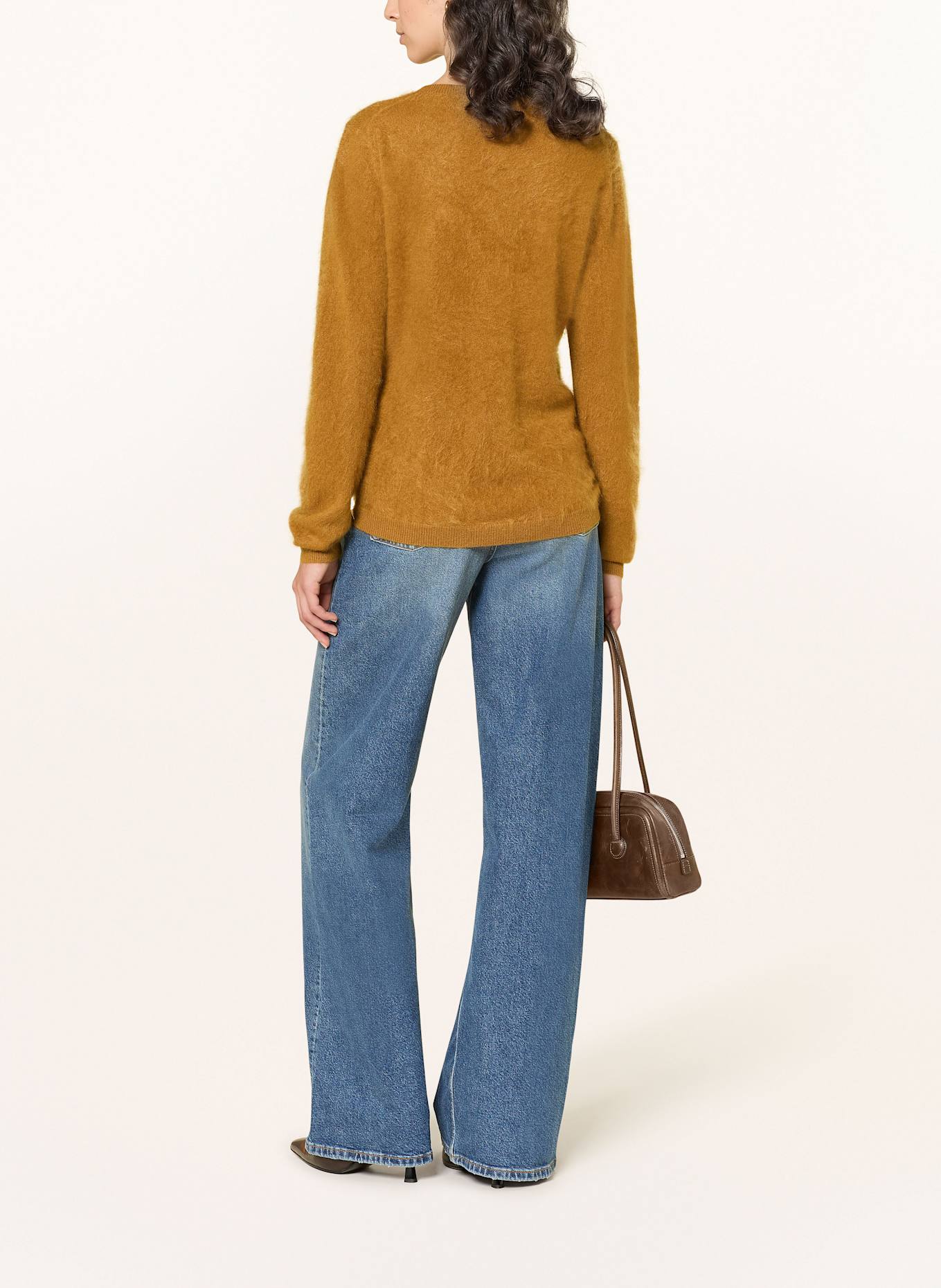 (THE MERCER) N.Y. Cashmere-Pullover: DUNKELORANGE