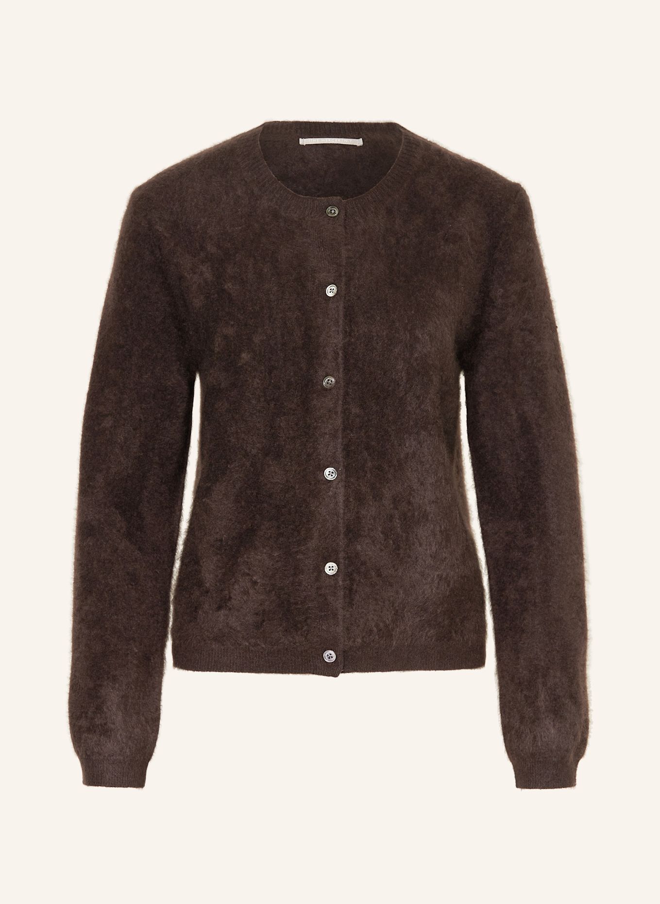 (THE MERCER) N.Y. Strickjacke aus Cashmere: DUNKELBRAUN