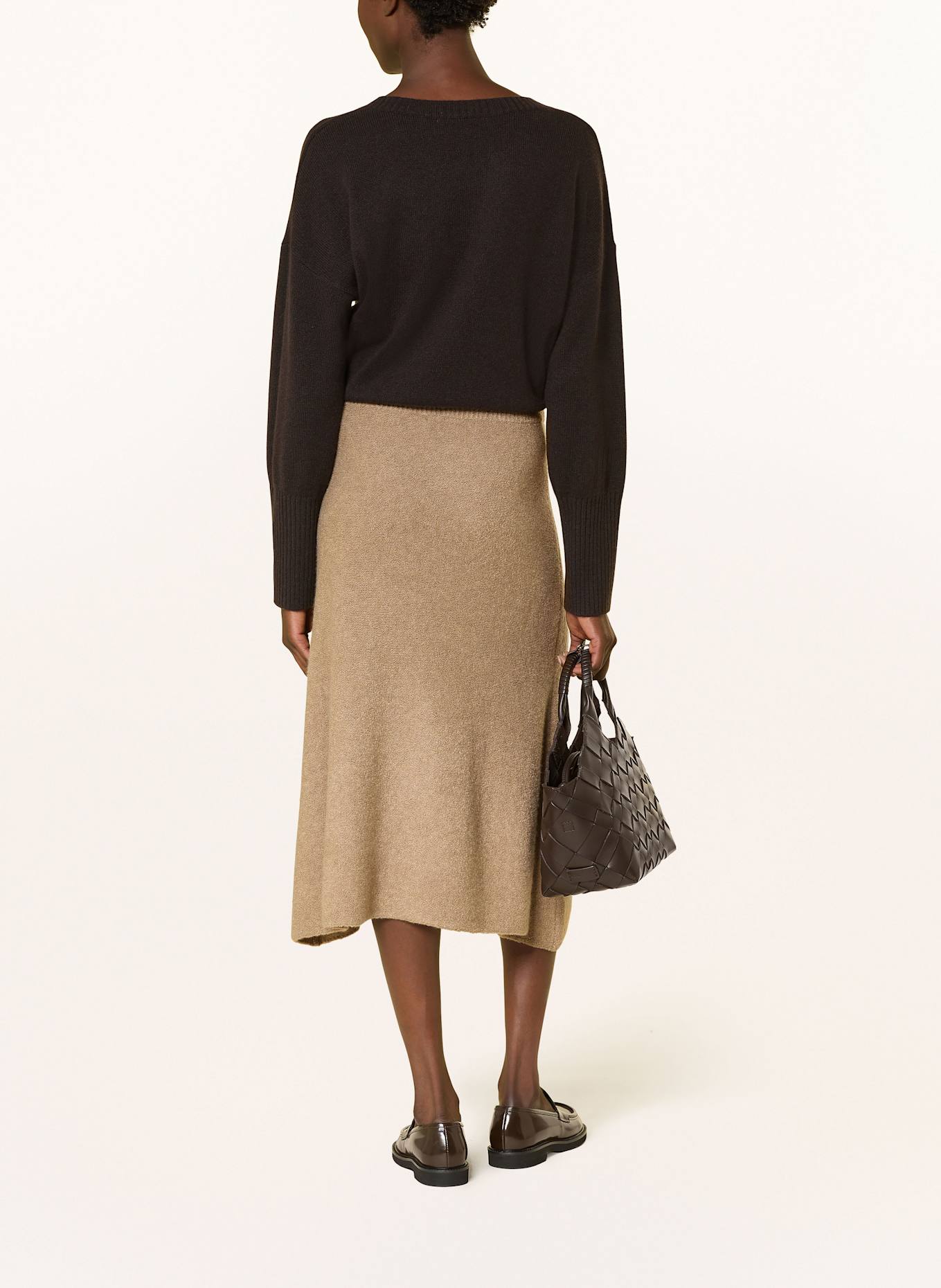 (THE MERCER) N.Y. Strickrock aus Cashmere: BEIGE