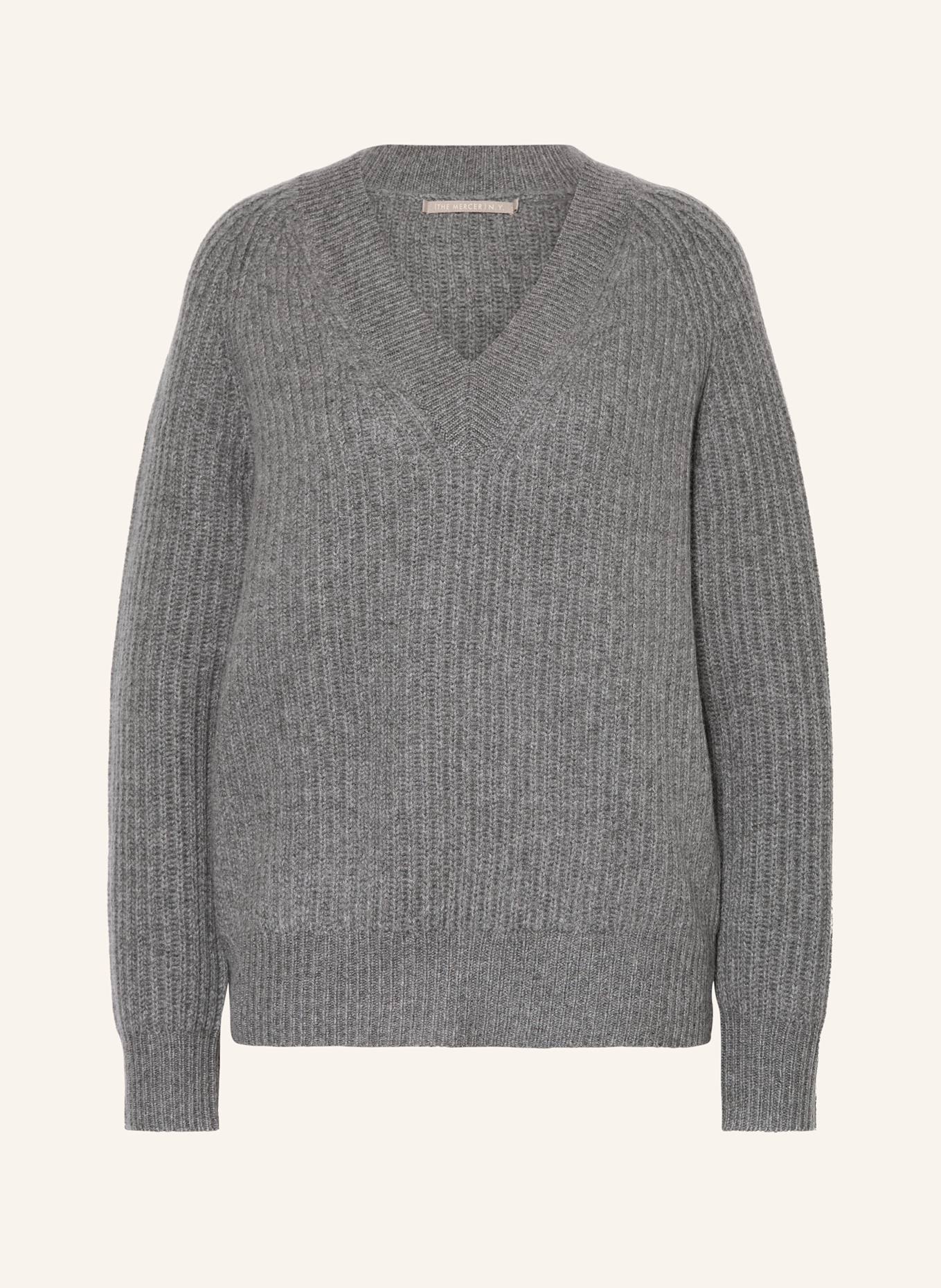 (THE MERCER) N.Y. Sweter z kaszmiru: SZARY