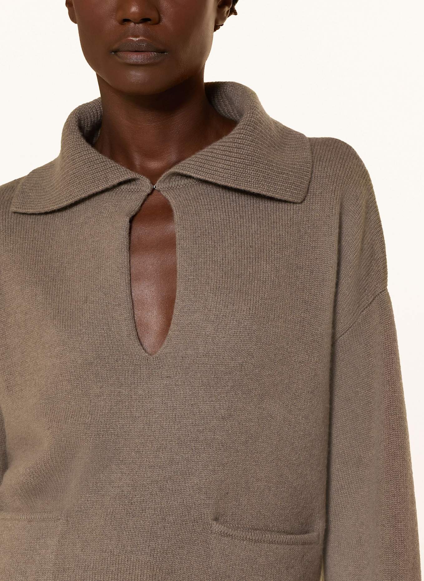 (THE MERCER) N.Y. Cashmere-Pullover: TAUPE