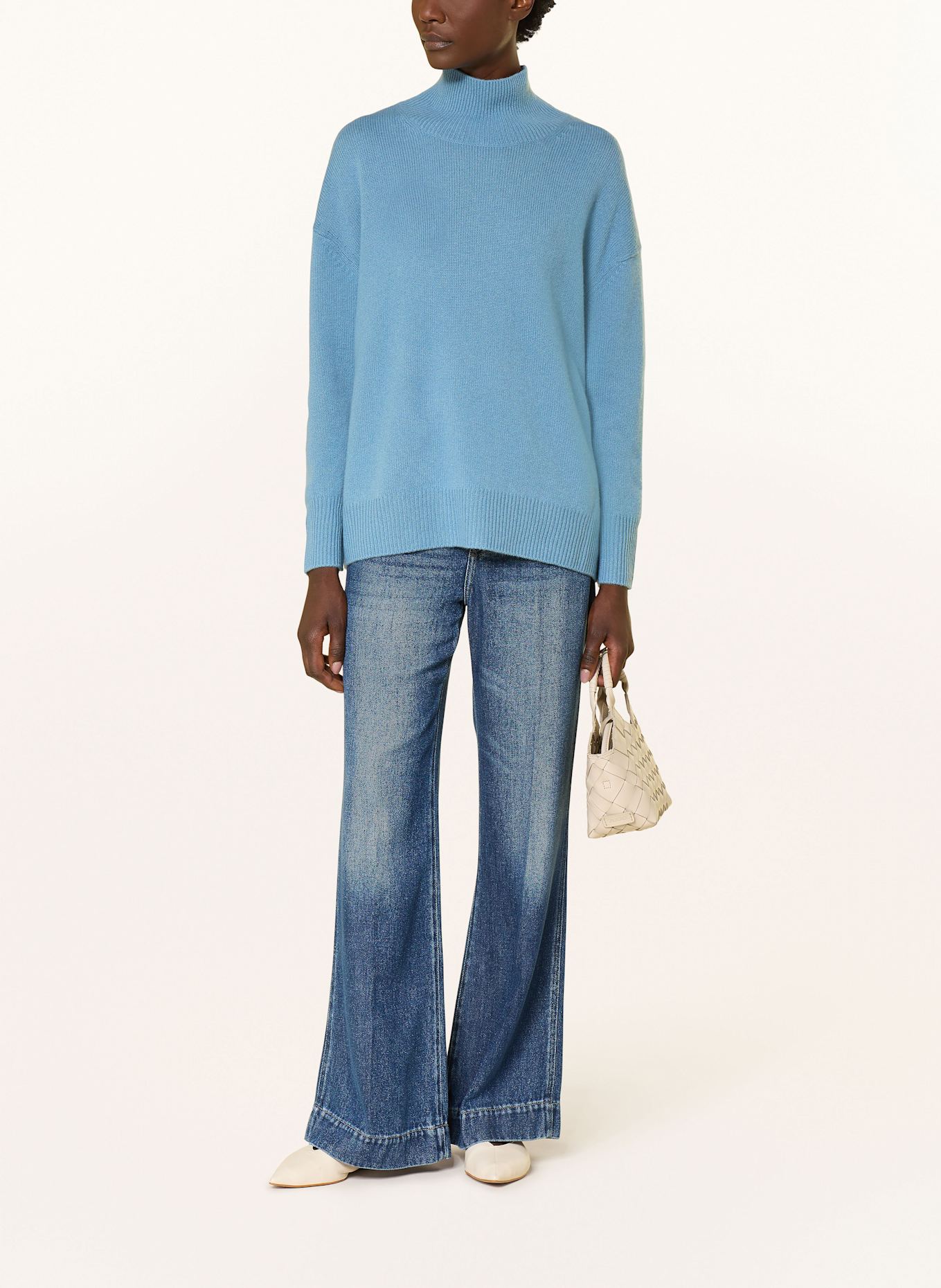 (THE MERCER) N.Y. Cashmere-Pullover: HELLBLAU