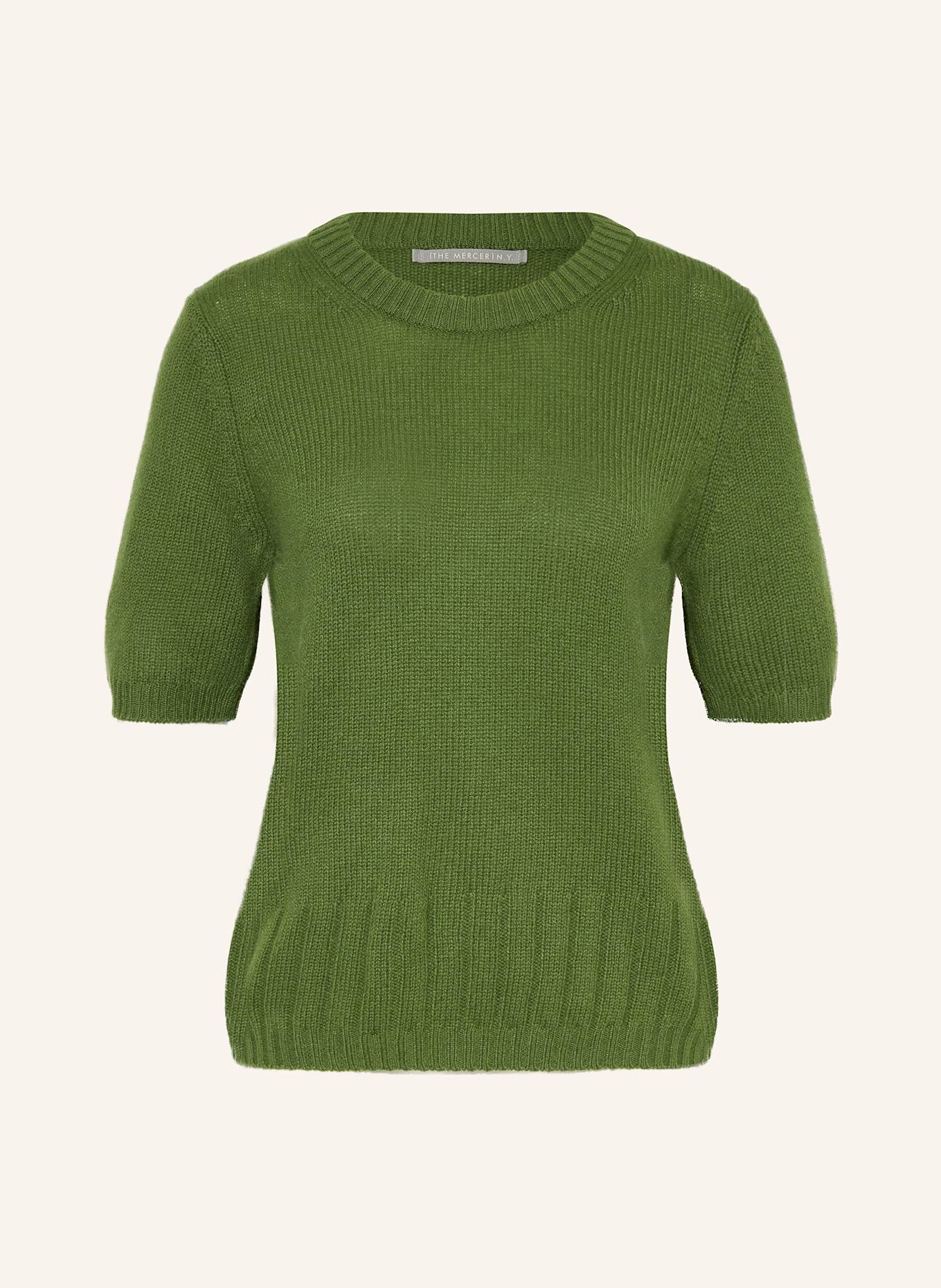 (THE MERCER) N.Y. Strickshirt aus Cashmere: GRÜN