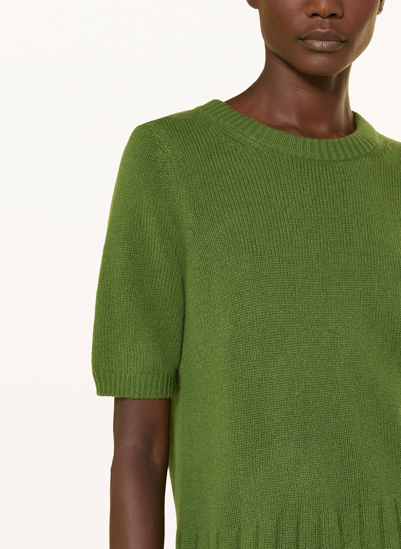 (THE MERCER) N.Y. Strickshirt aus Cashmere: GRÜN