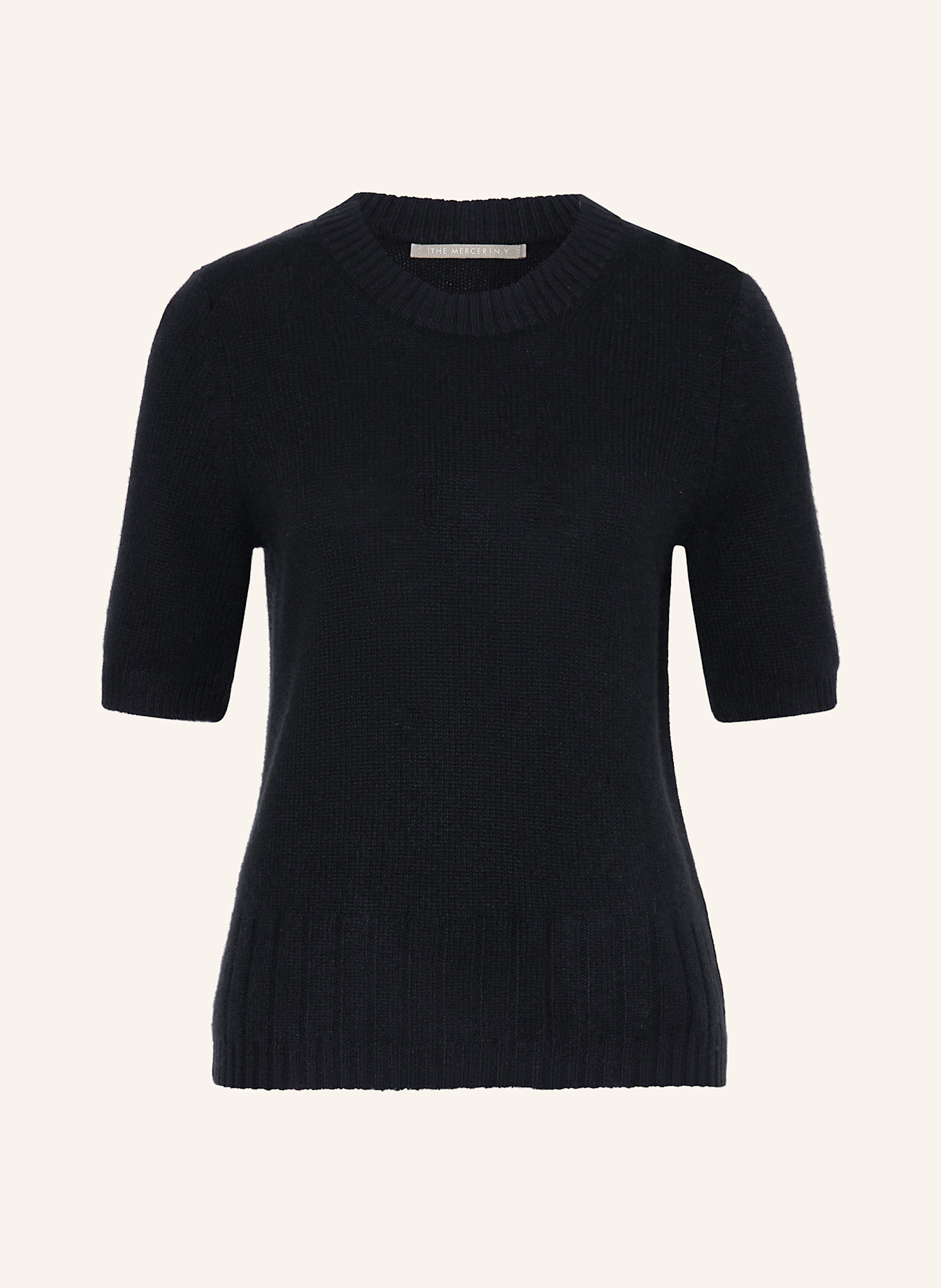 (THE MERCER) N.Y. Strickshirt aus Cashmere: DUNKELBLAU