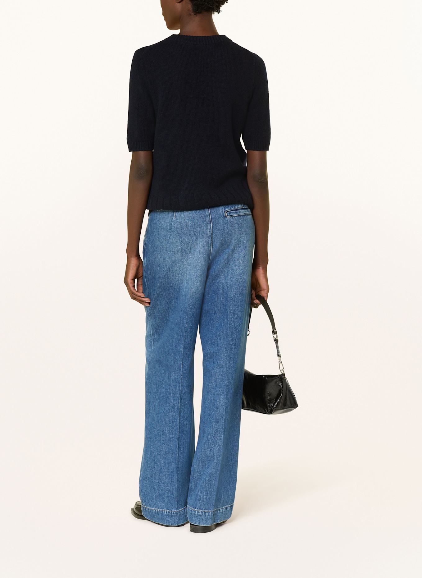 (THE MERCER) N.Y. Strickshirt aus Cashmere: DUNKELBLAU