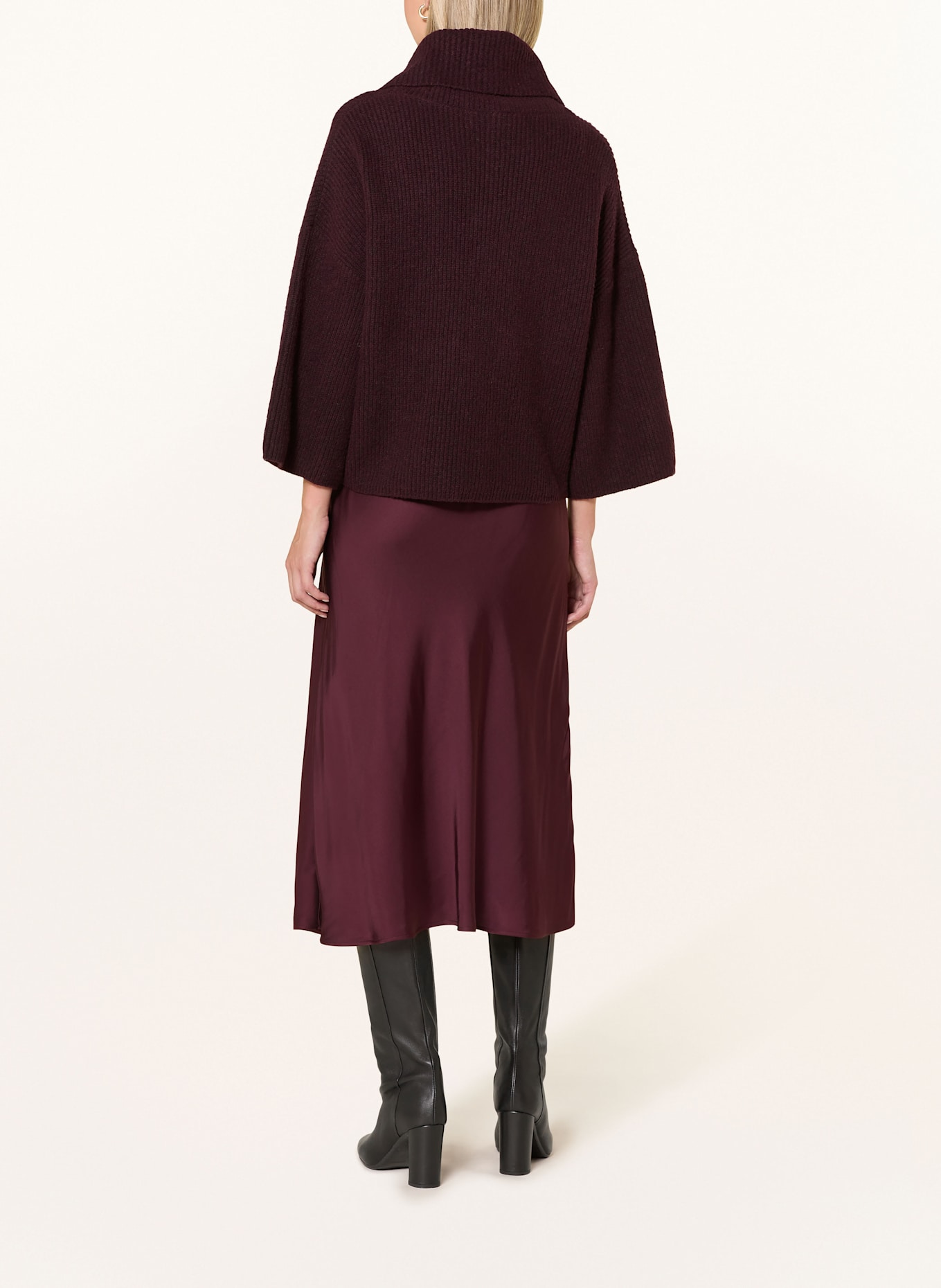 comma Rollkragenpullover: DUNKELROT