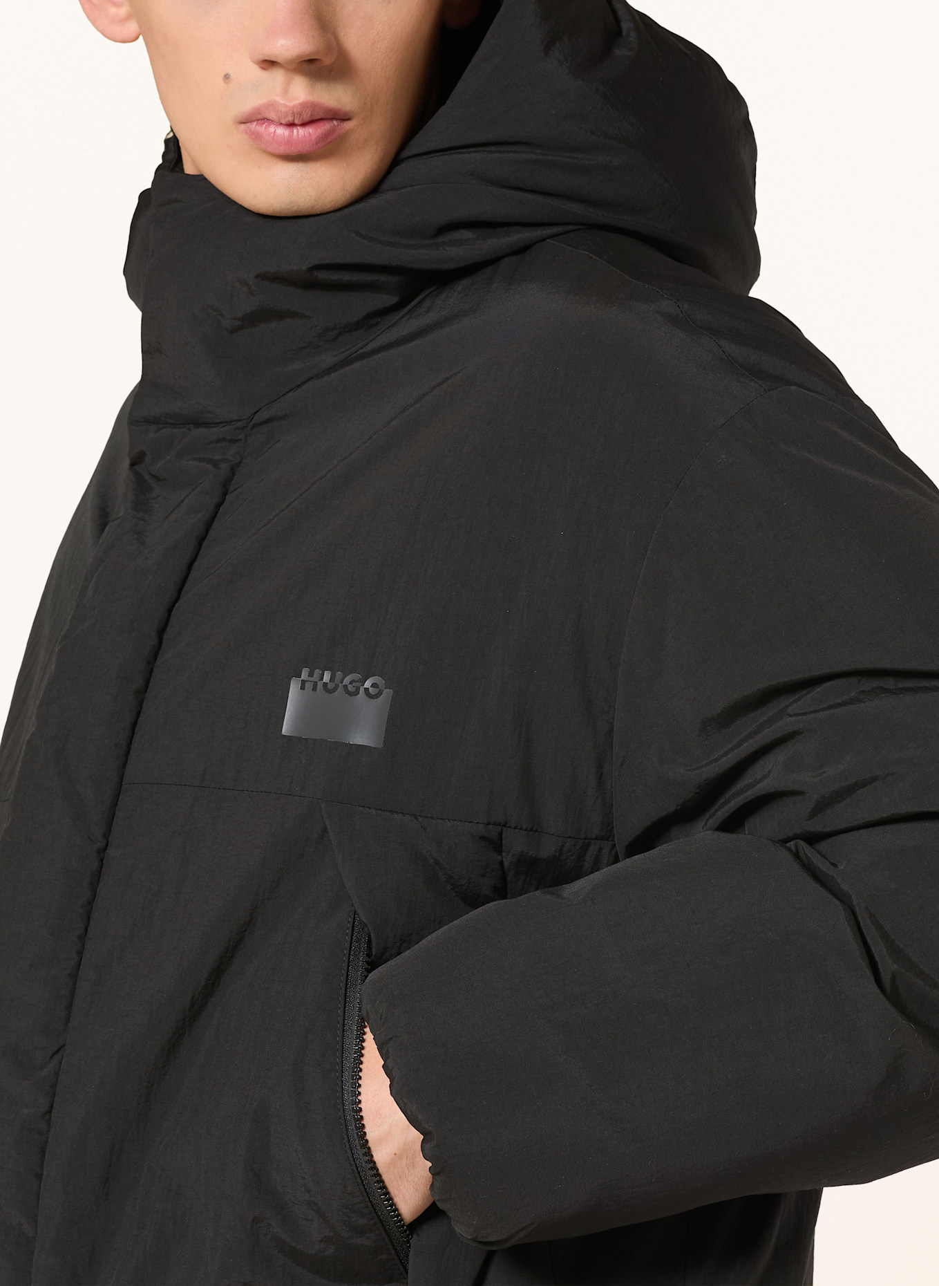 HUGO PARKA MANDEV: SCHWARZ