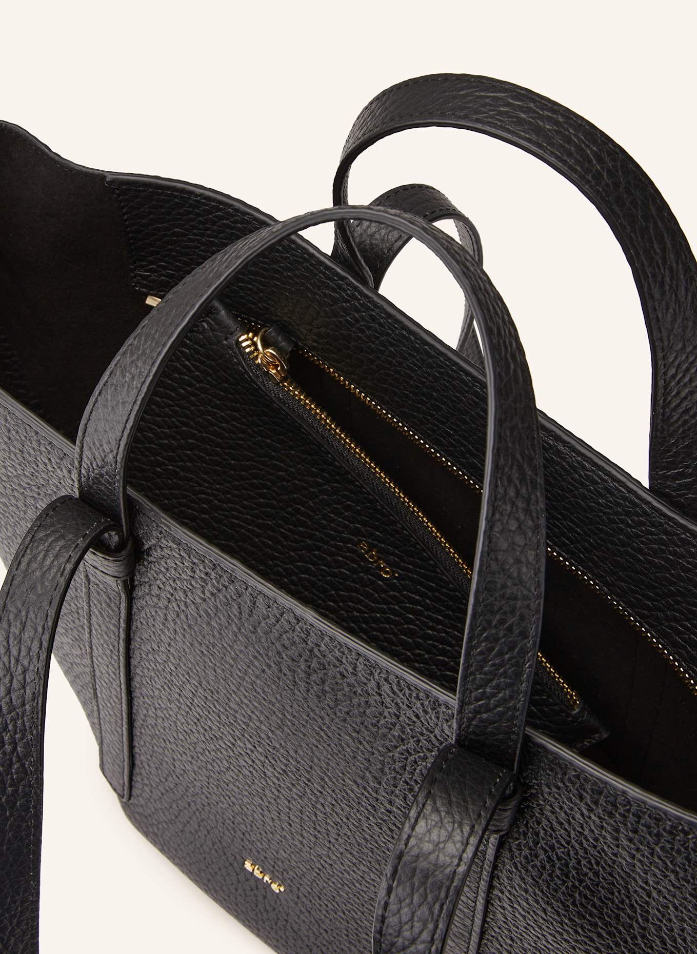 abro Shopper COSMO MEDIUM mit Pouch: SCHWARZ