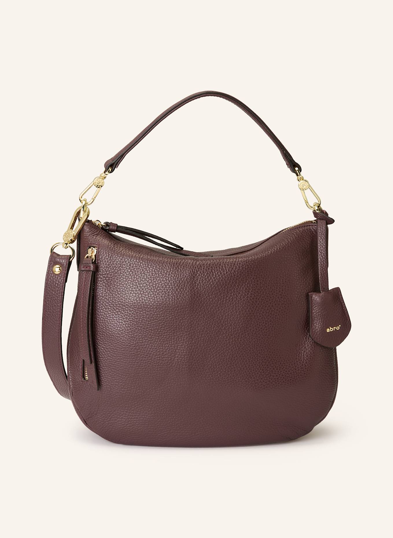 abro Hobo-Bag JUNA SMALL: DUNKELROT