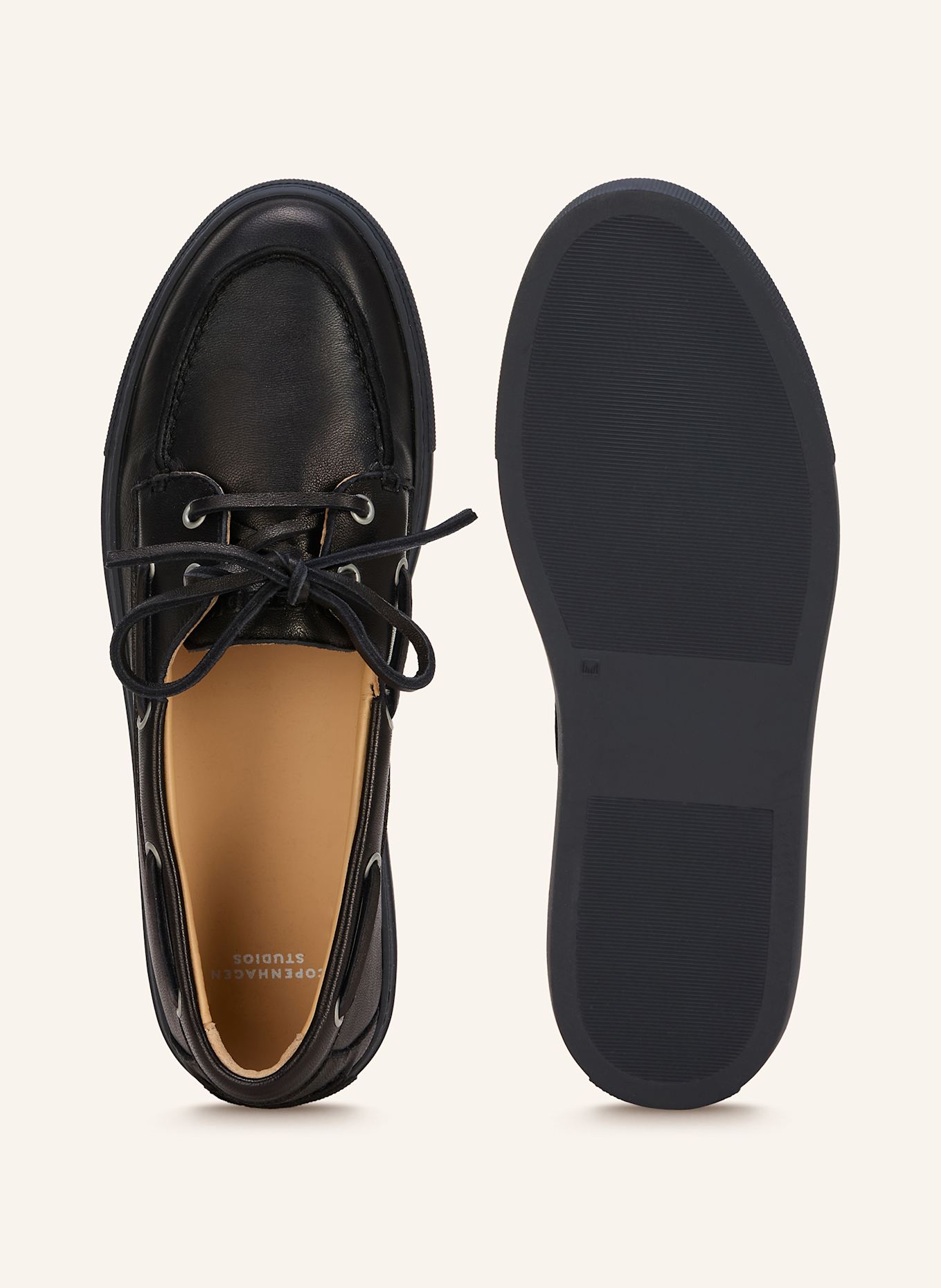 COPENHAGEN Boat shoes CPH160: BLACK